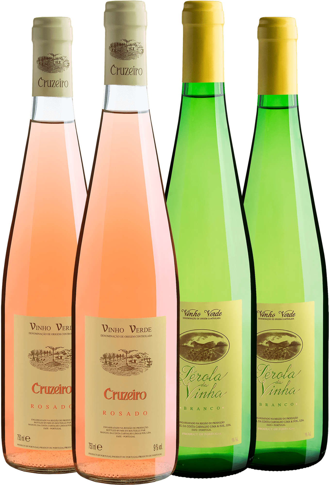 Kit 4 Vinhos Verdes por R$39,90 cada garrafa