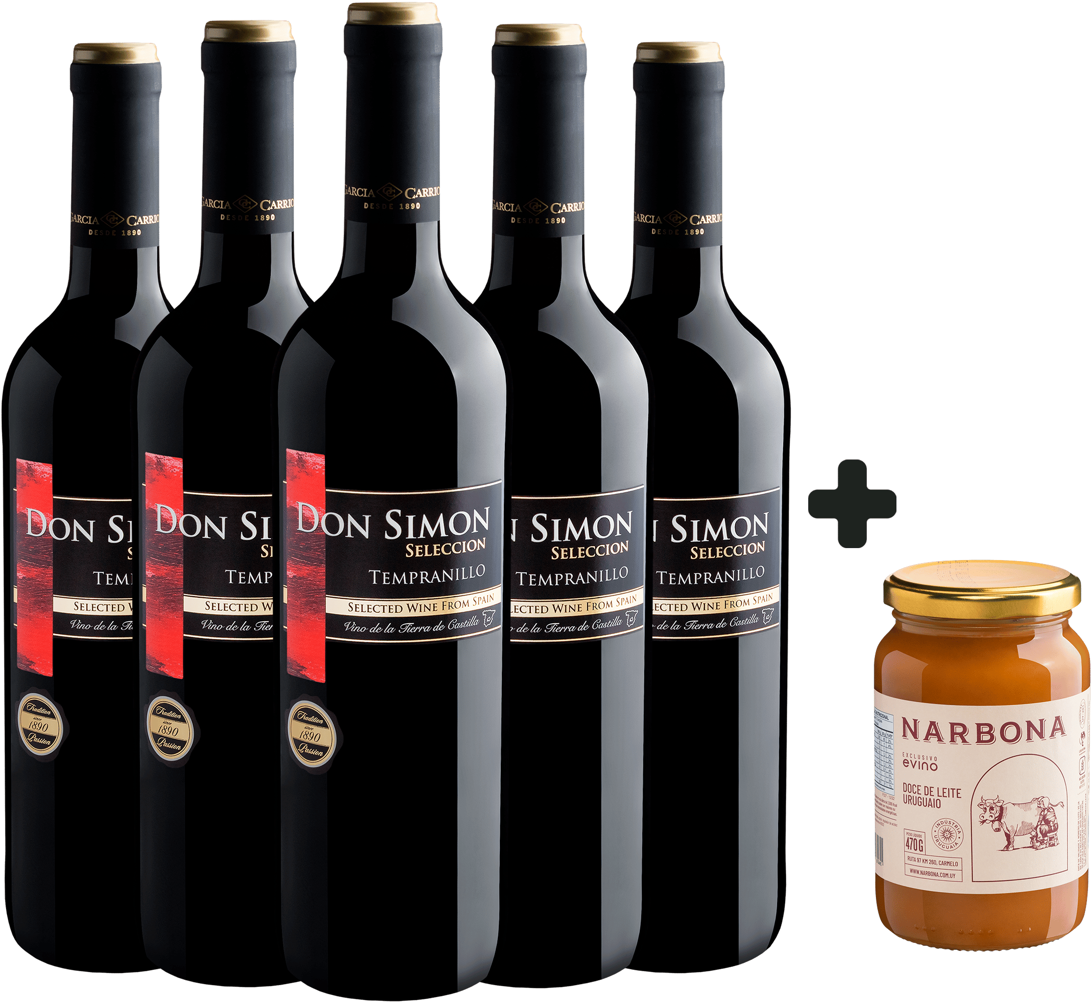 Kit 5 Don Simon Selección Tempranillo + Doce de Leite Narbona Grátis