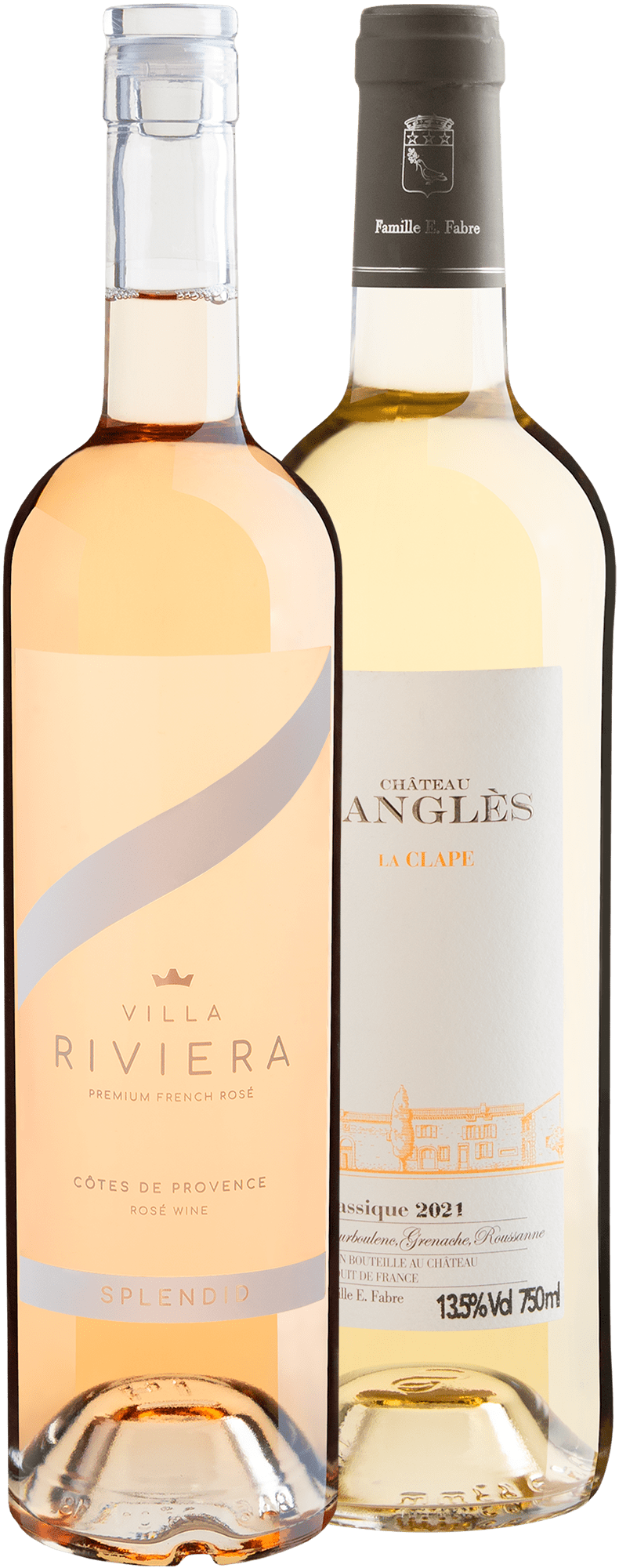 Kit 2 Vinhos Franceses Premiados por R$104,90 cada garrafa