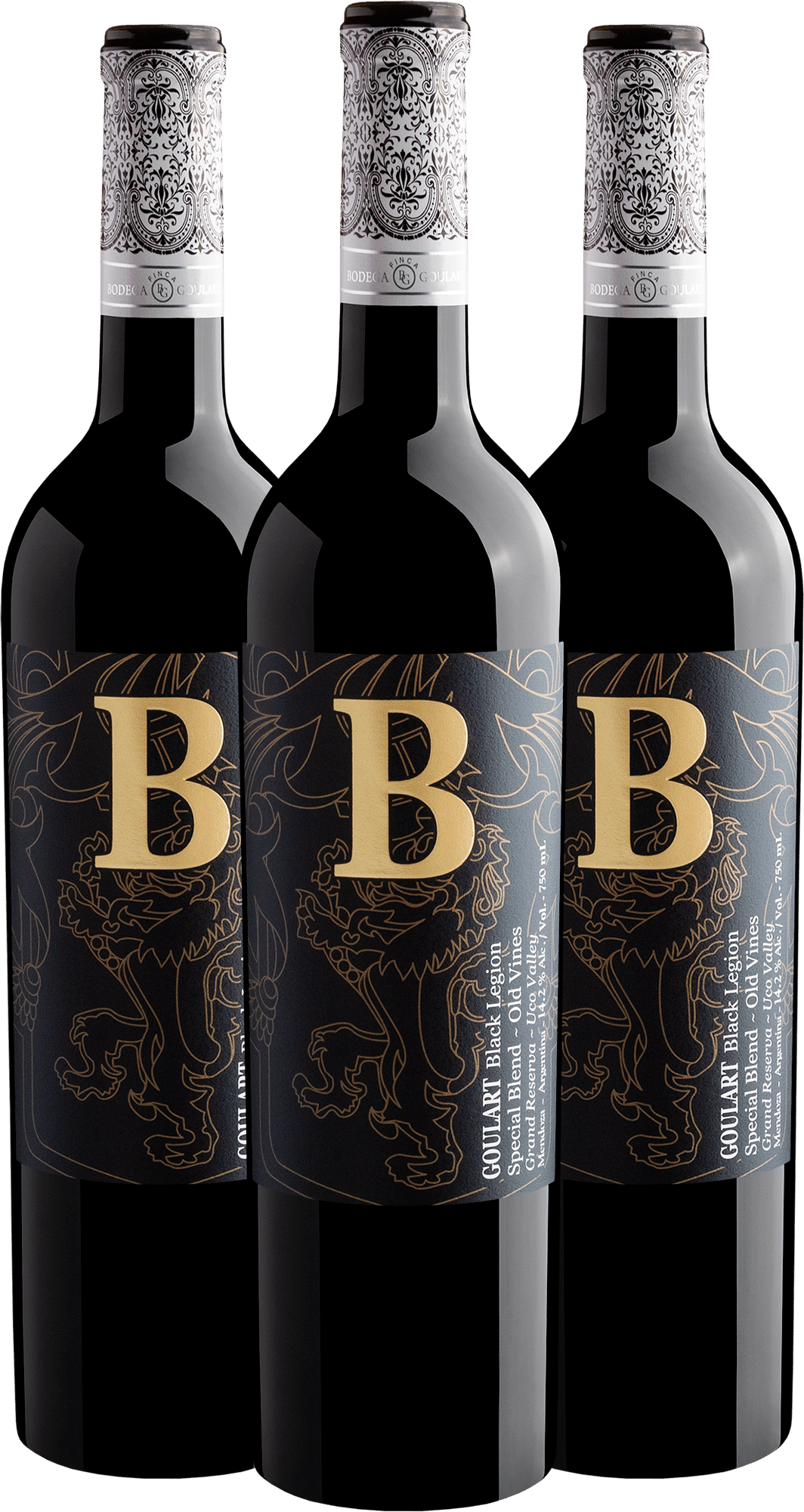 Kit 3 Goulart B Black Legion Special Blend por R$89,90 cada garrafa