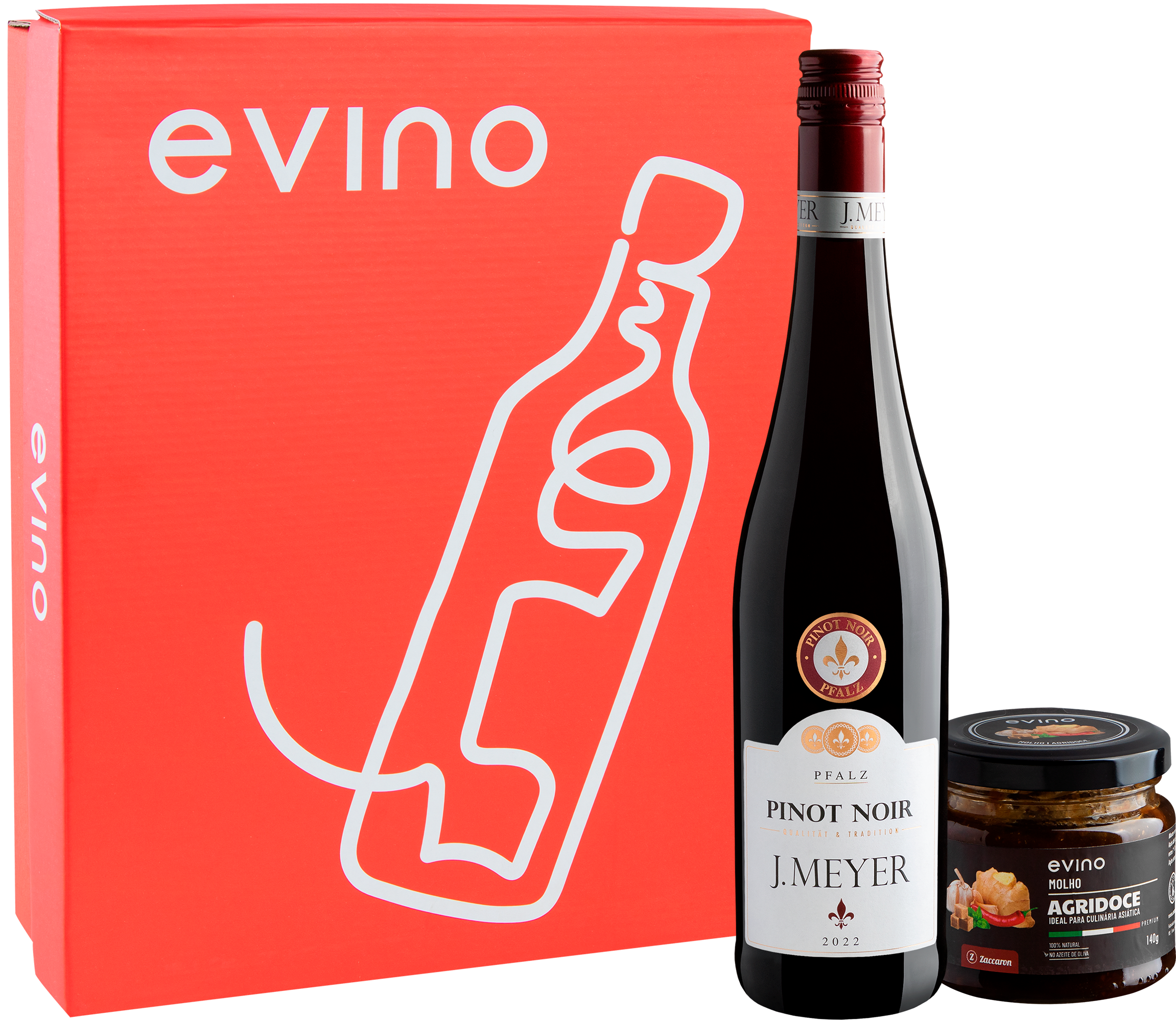 Kit J. Meyer Pinot Noir + Molho Agridoce Premium Para Presente