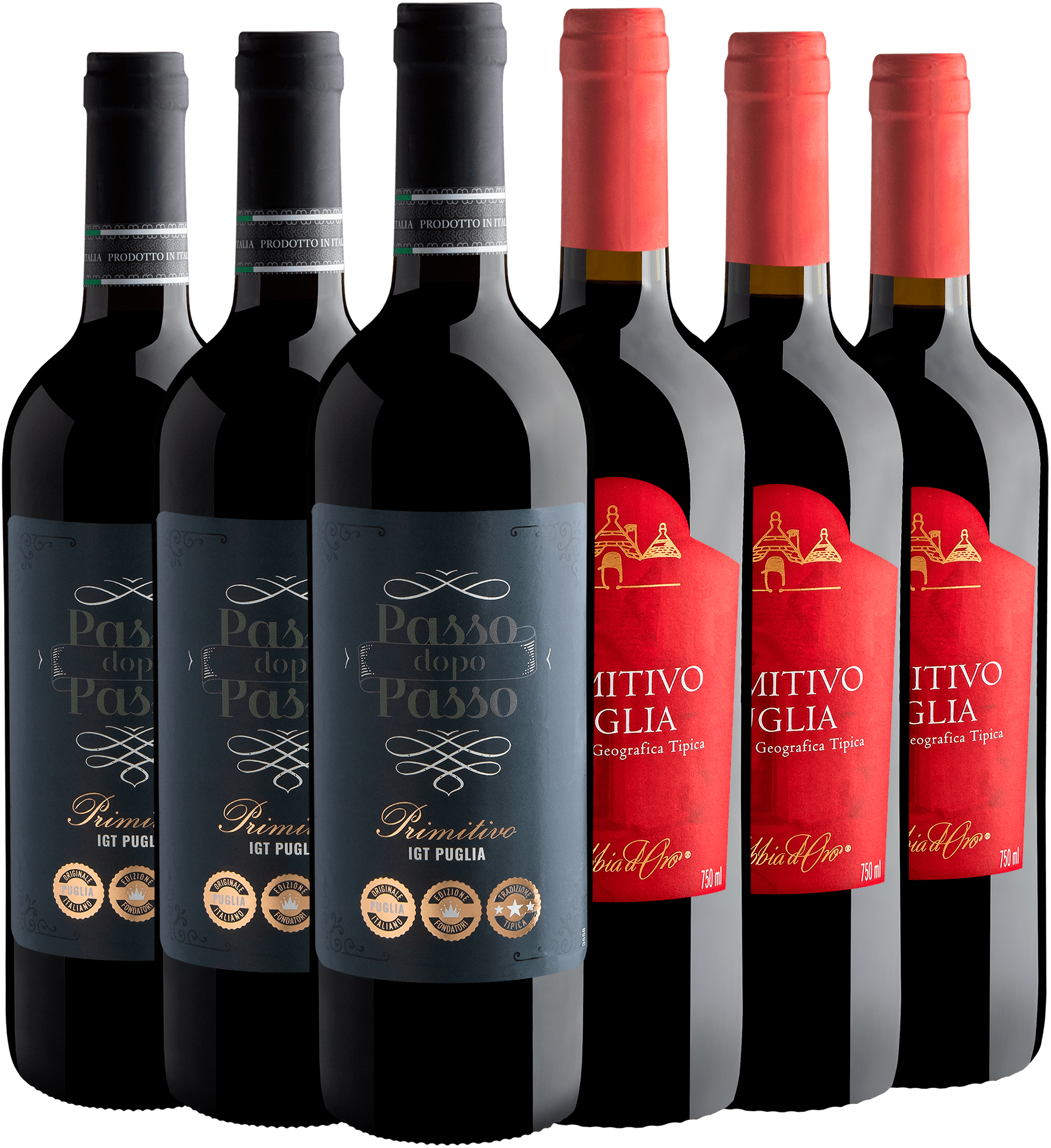 Kit Primitivo da Puglia: 3 Passo dopo Passo + 3 Gabbia d'Oro 