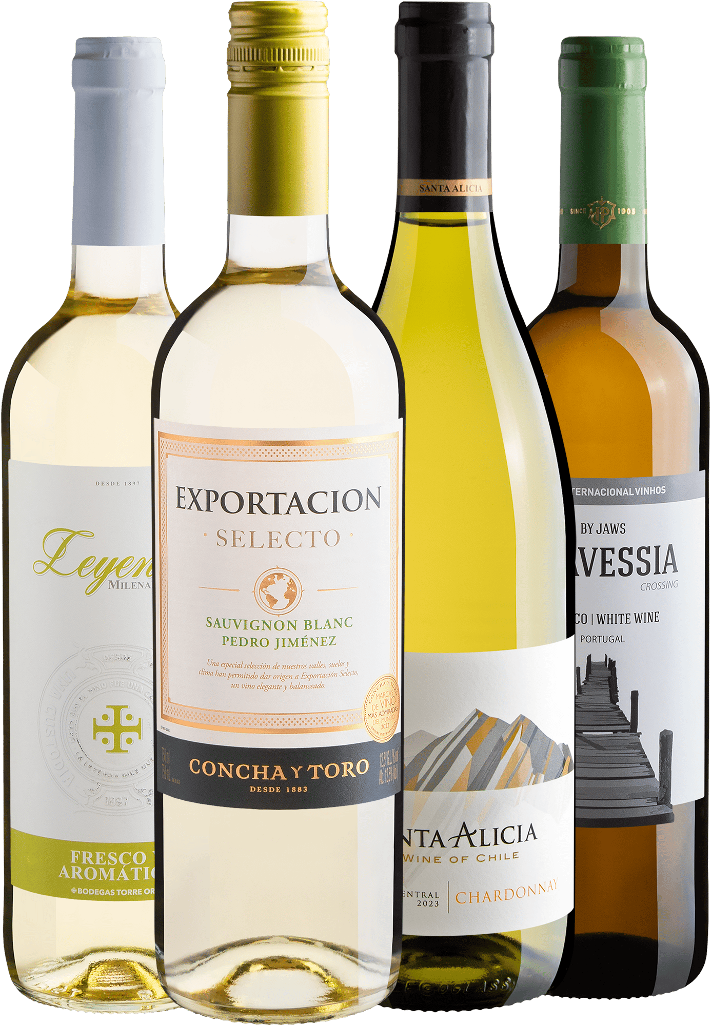 Kit 4 Vinhos Brancos Fáceis de Harmonizar