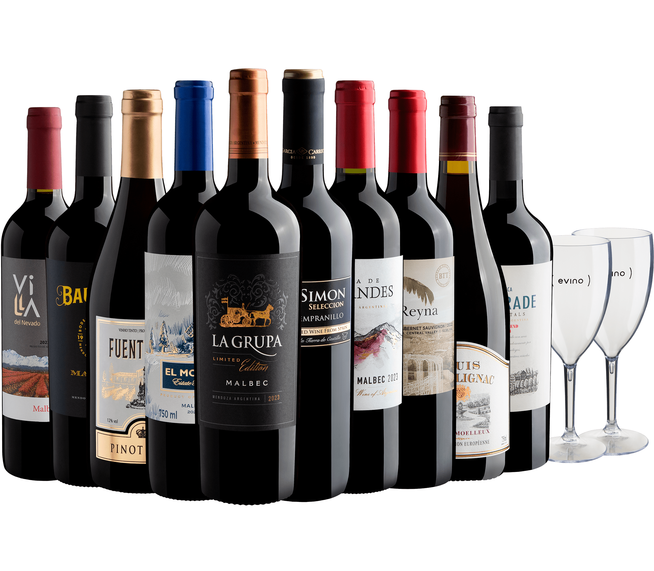 Kit 10 Best Sellers + 2 Taças 