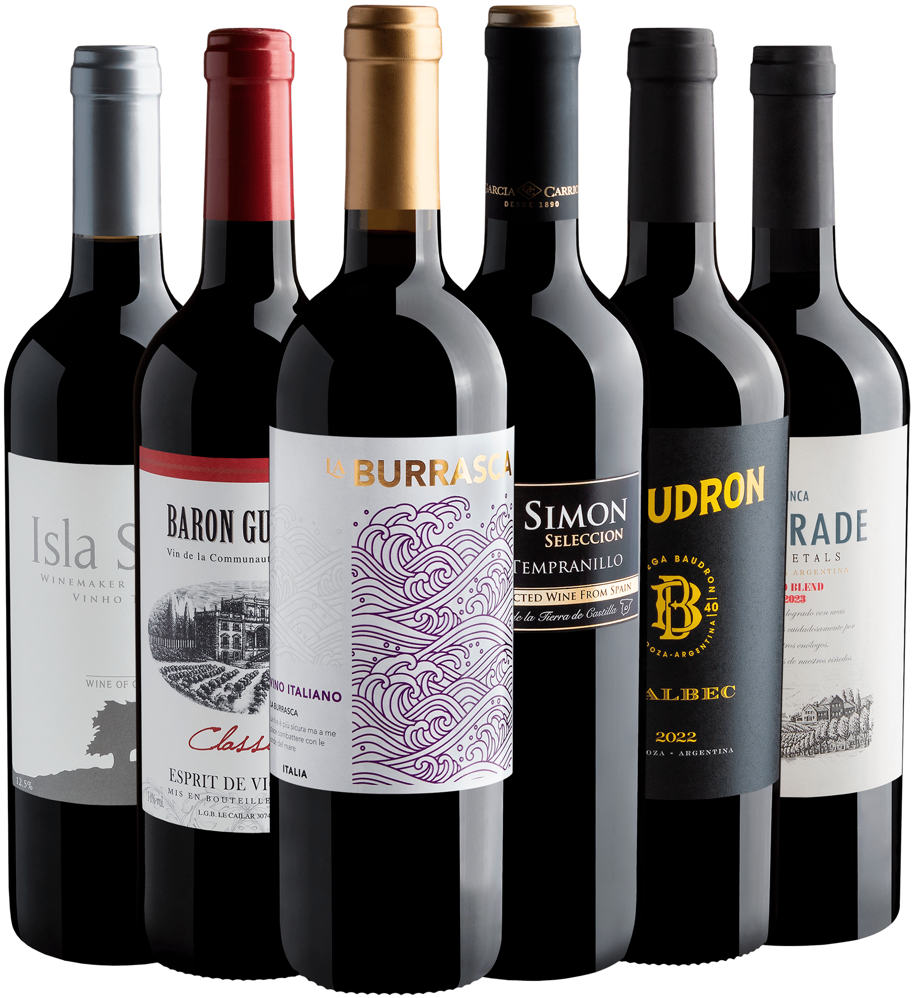Kit 6 Best Sellers por R$25,90 cada garrafa 