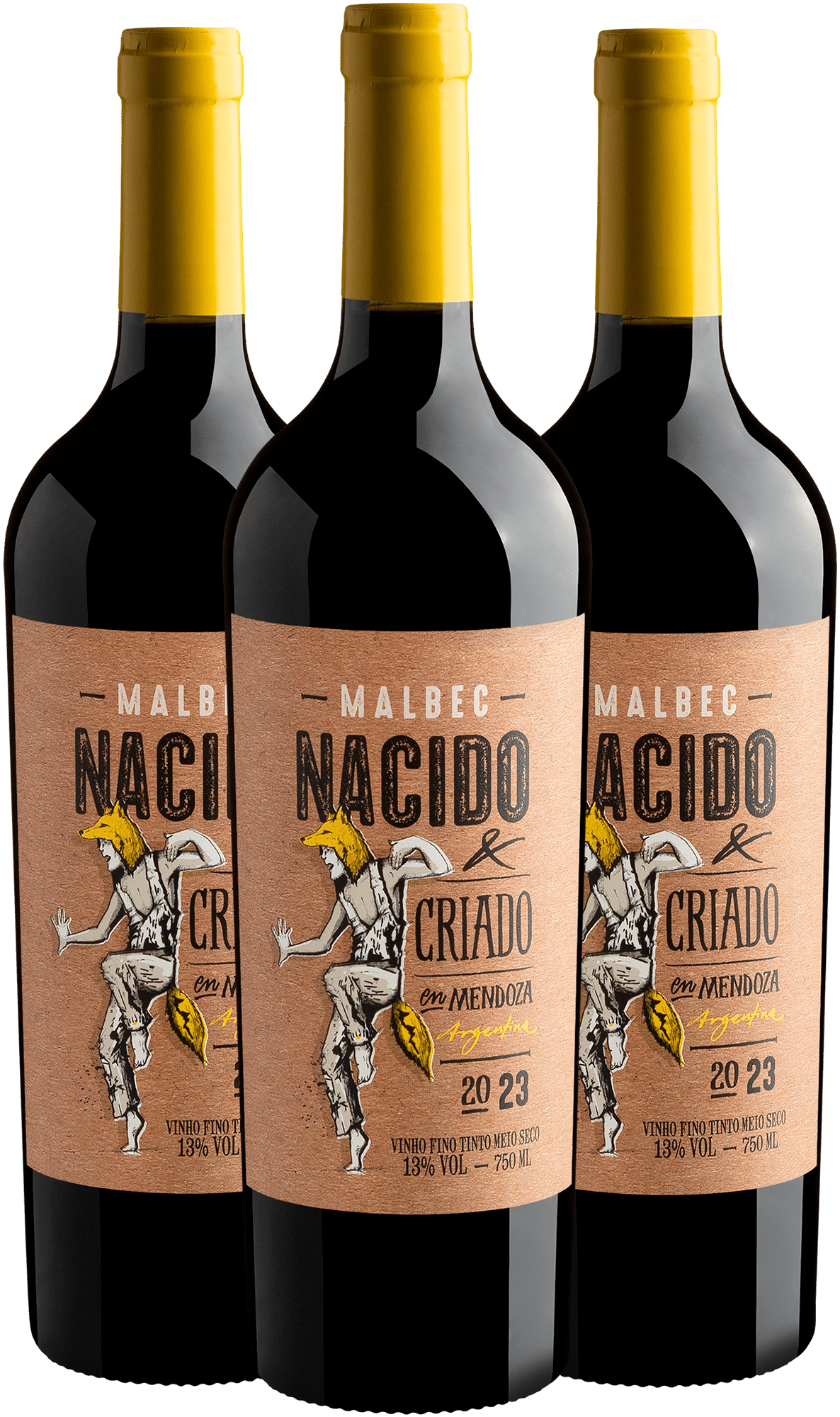 Kit 3 Nacido & Criado en Mendoza Malbec