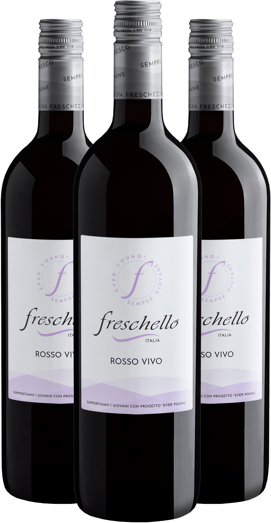 Kit 3 Freschello Rosso Vivo Winemaker Blend por R$39,90 cada garrafa