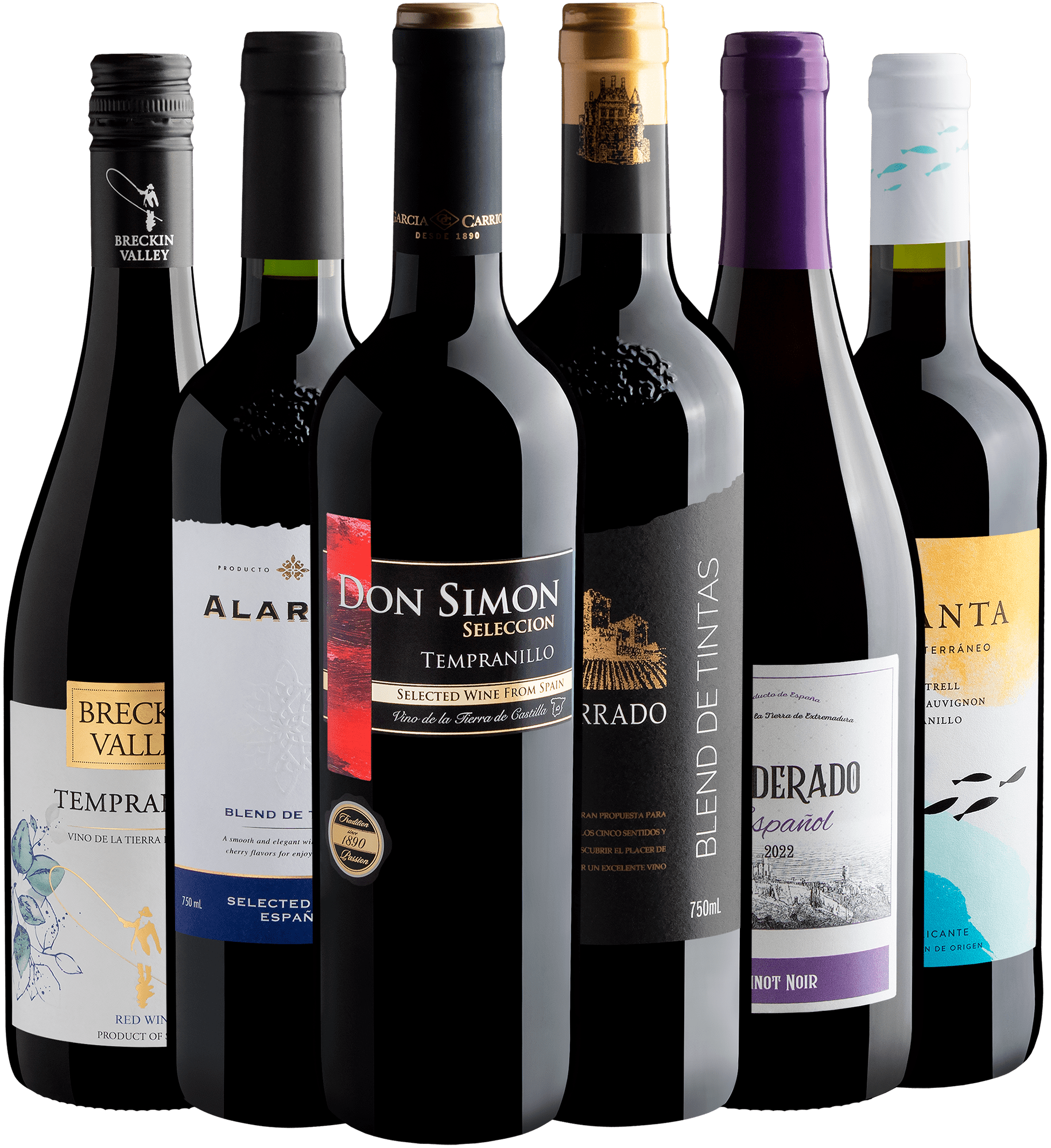 Kit 6 Vinhos Espanhóis por R$28,90 + Frete Grátis*