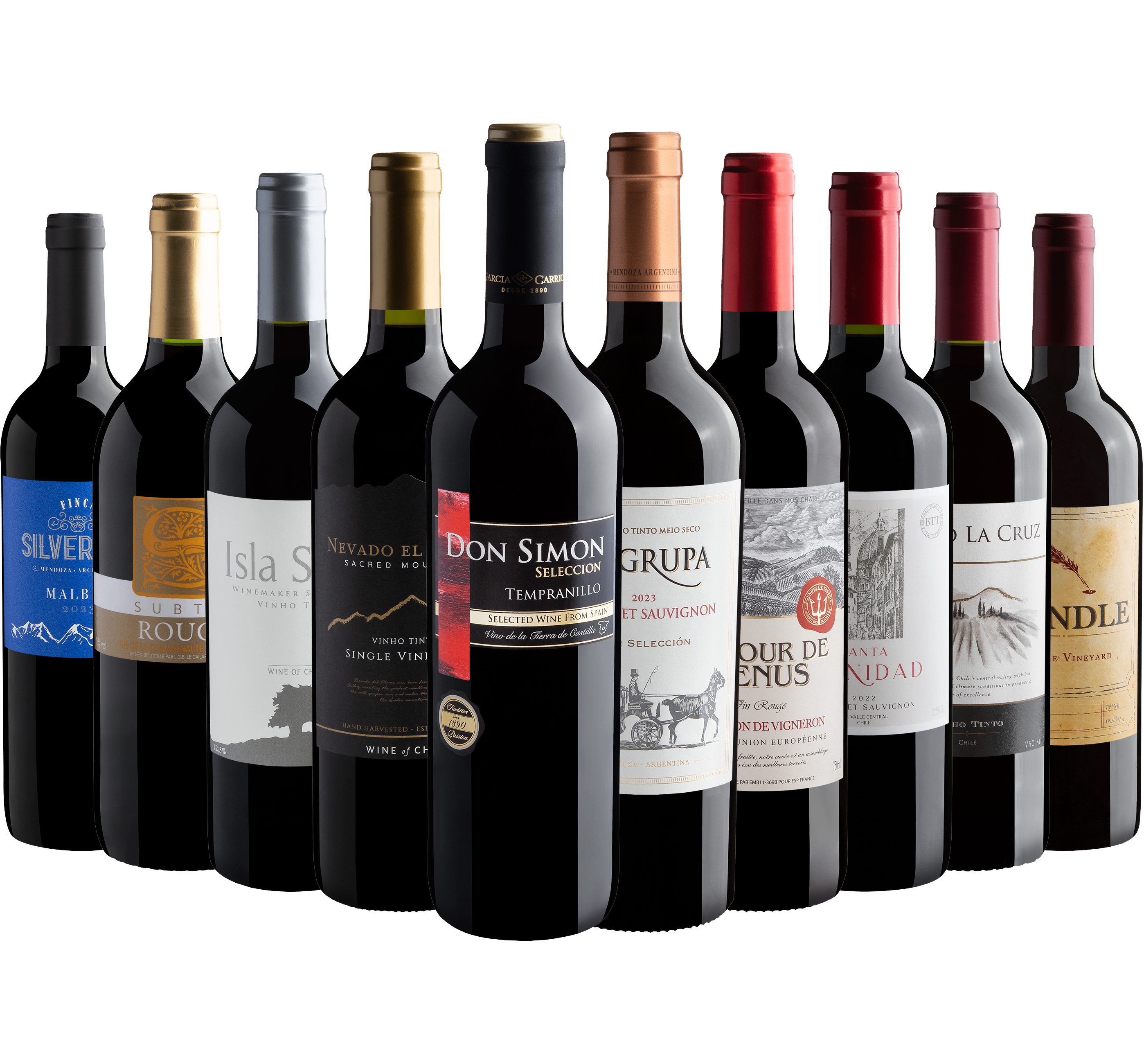 Kit 10 Vinhos por R$24,90 cada garrafa + Frete Grátis*