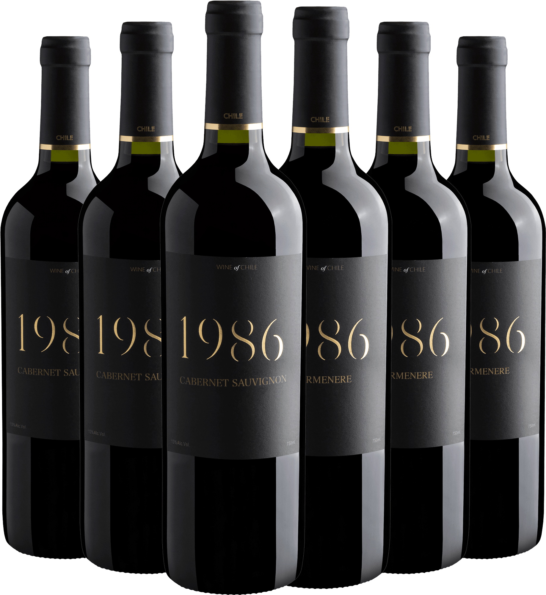 Kit 1986 | 3 Cabernet Sauvignon + 3 Carménère 