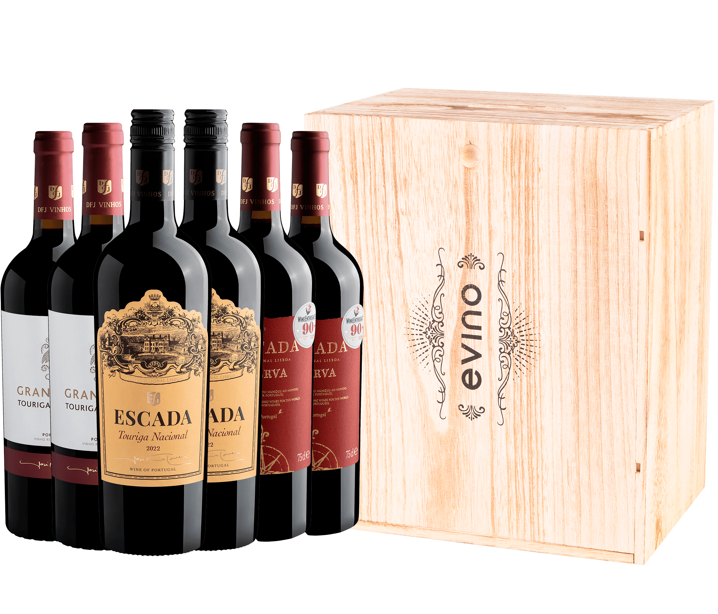 Kit DFJ Premium na Caixa de Madeira