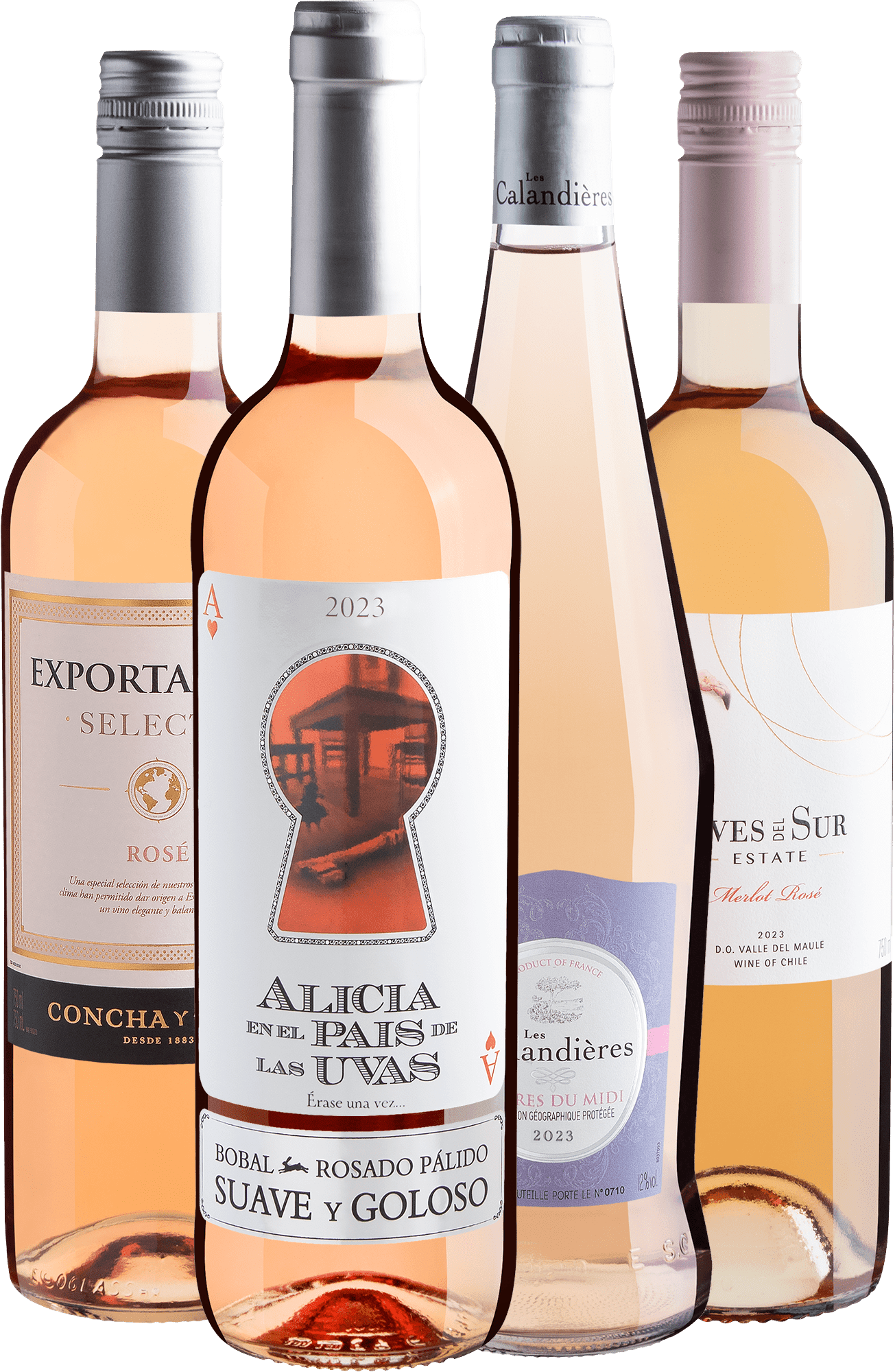 Kit Rosés Excepcionais | 4 garrafas por R$42,90 cada