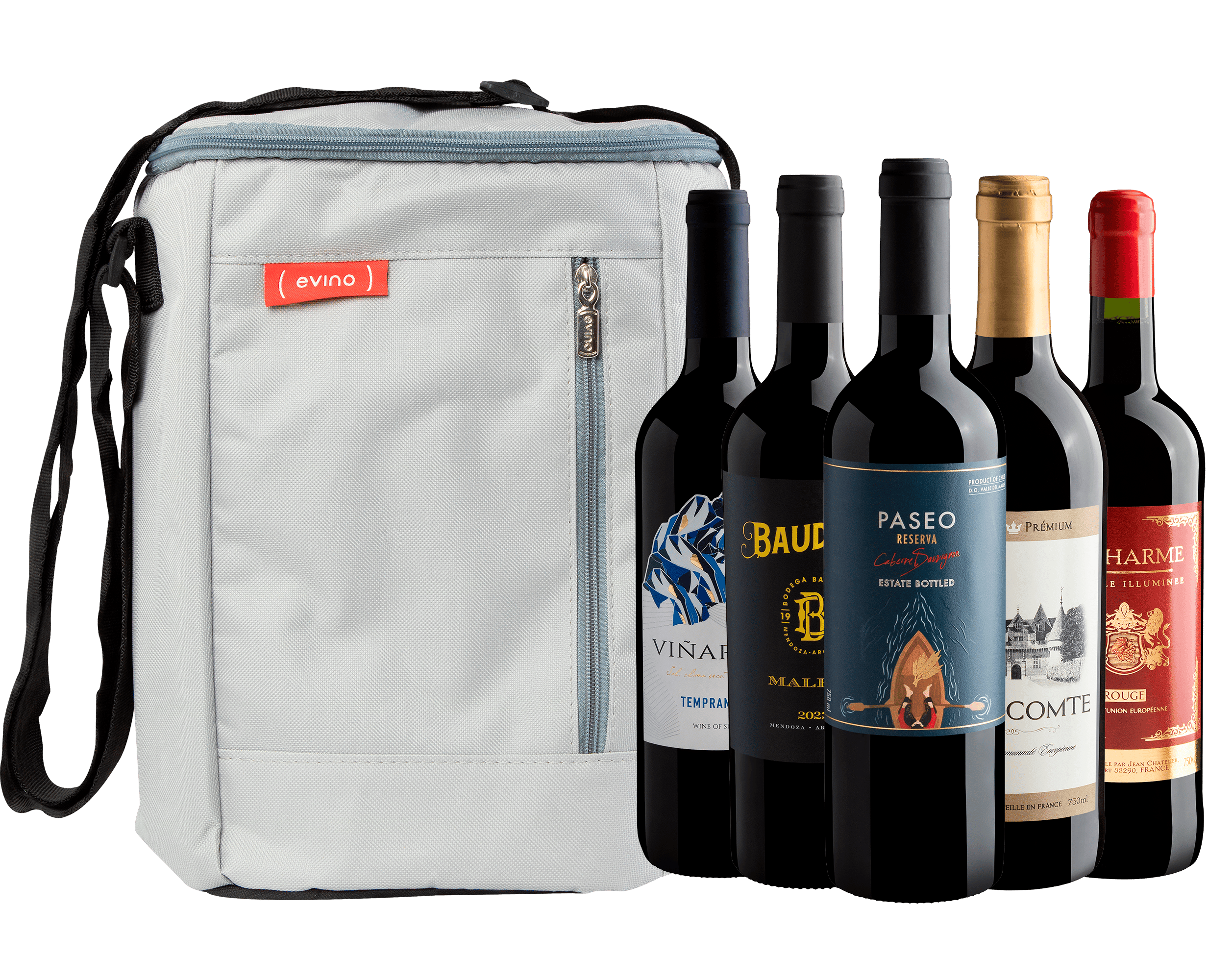 Kit 5 Tintos Best Sellers + Bolsa Térmica