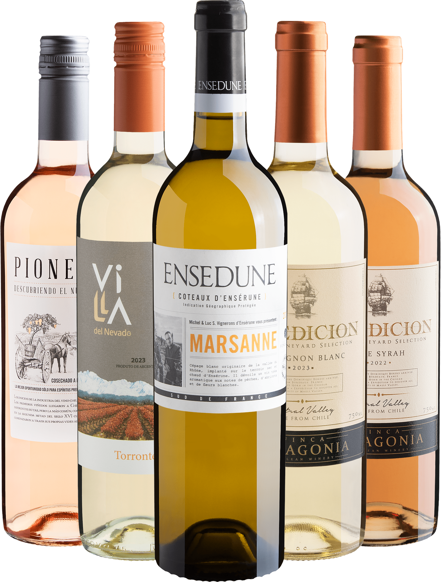 Kit 5 Vinhos Frutados por R$27,90 cada
