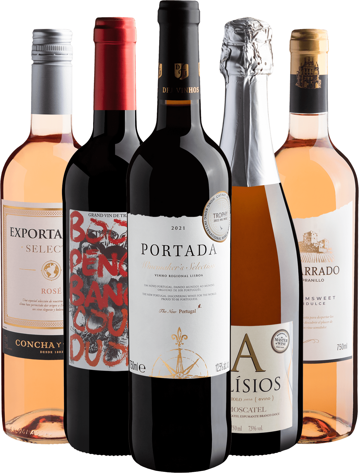 Kit Vinhos Adocicados | 5 por R$36,90 cada garrafa