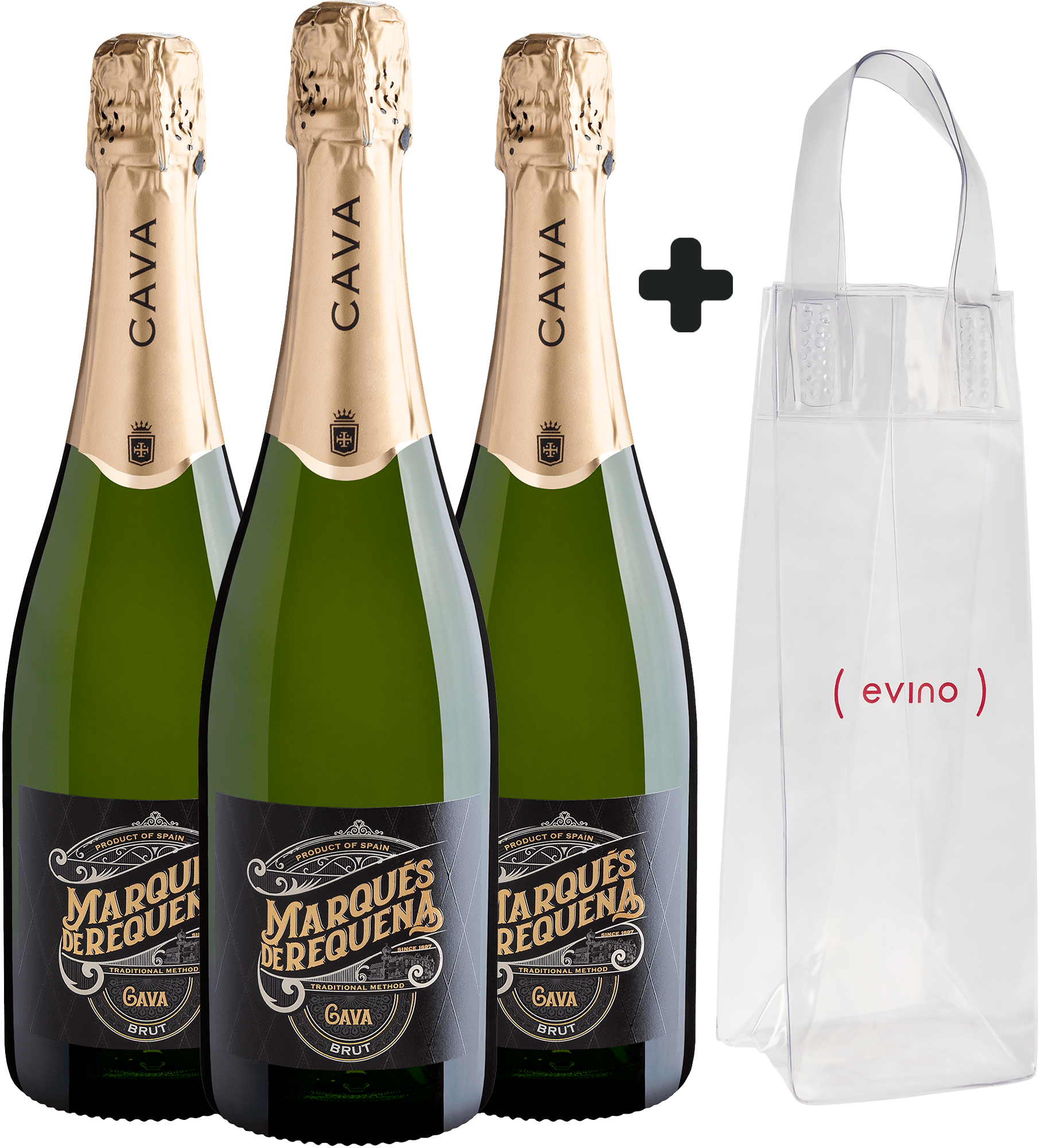 Kit 3 Marqués de Requena Cava Brut por R$59,90 cada garrafa + Ice Bag Grátis