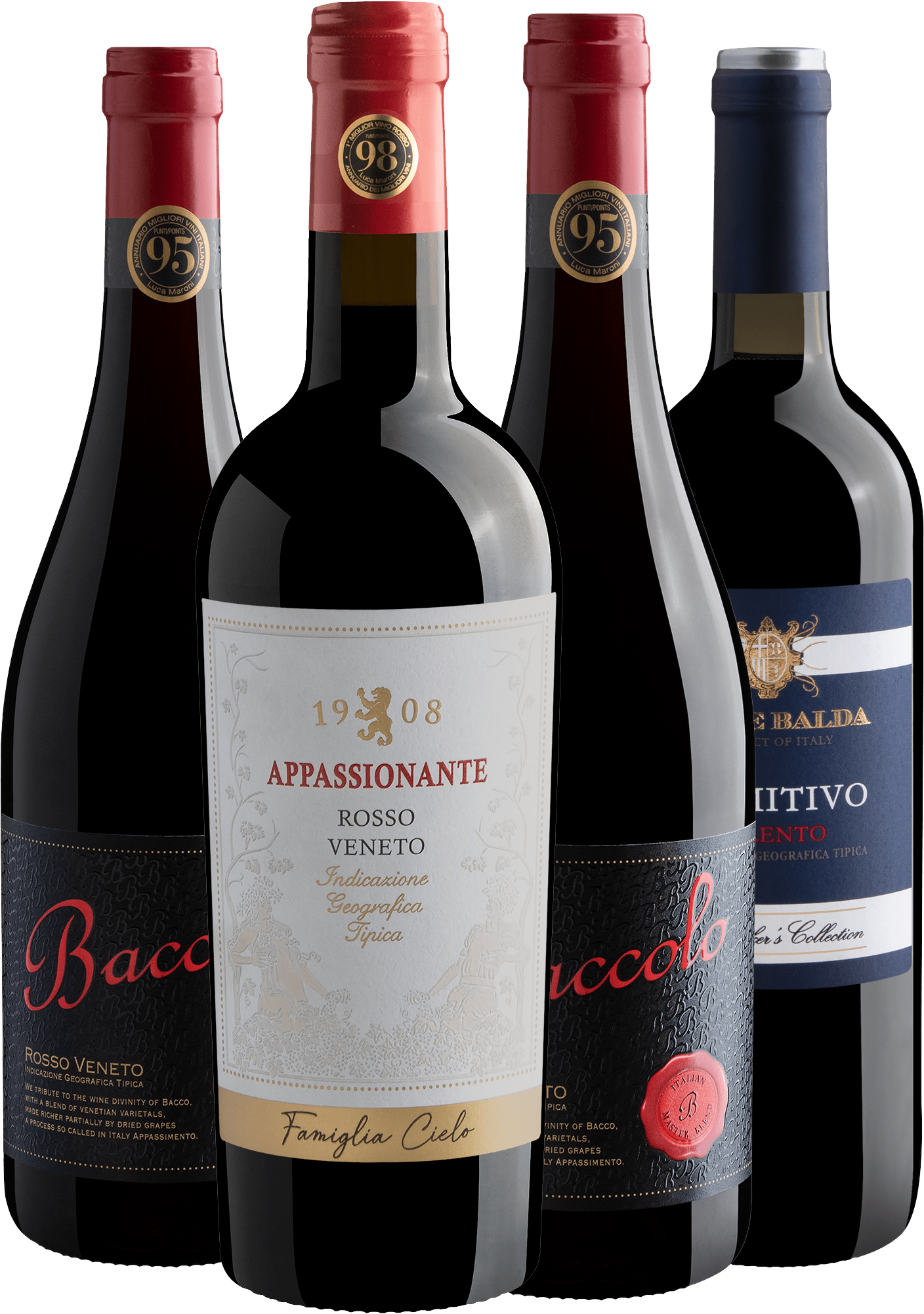 Kit Italianos 90+ Pontos por R$54,90 cada garrafa