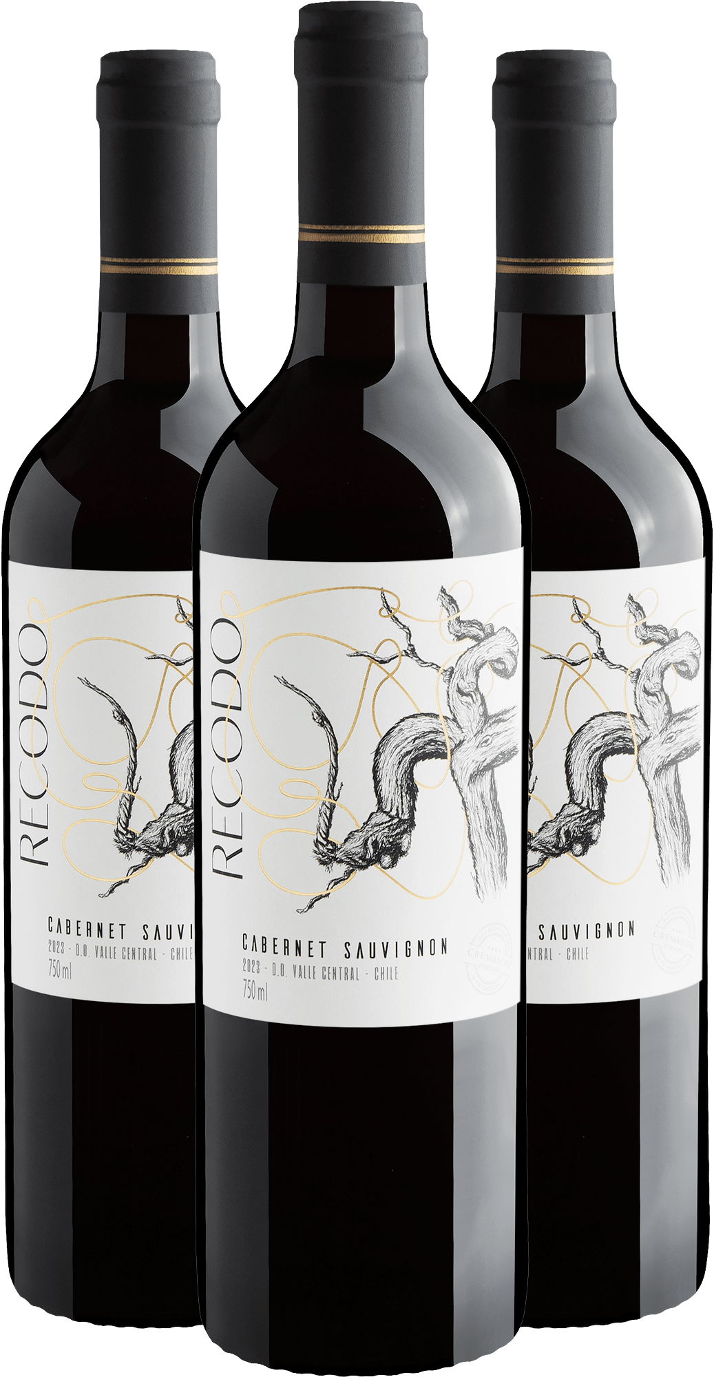 Kit 3 Recodo Cabernet Sauvignon Valle Central D.O.