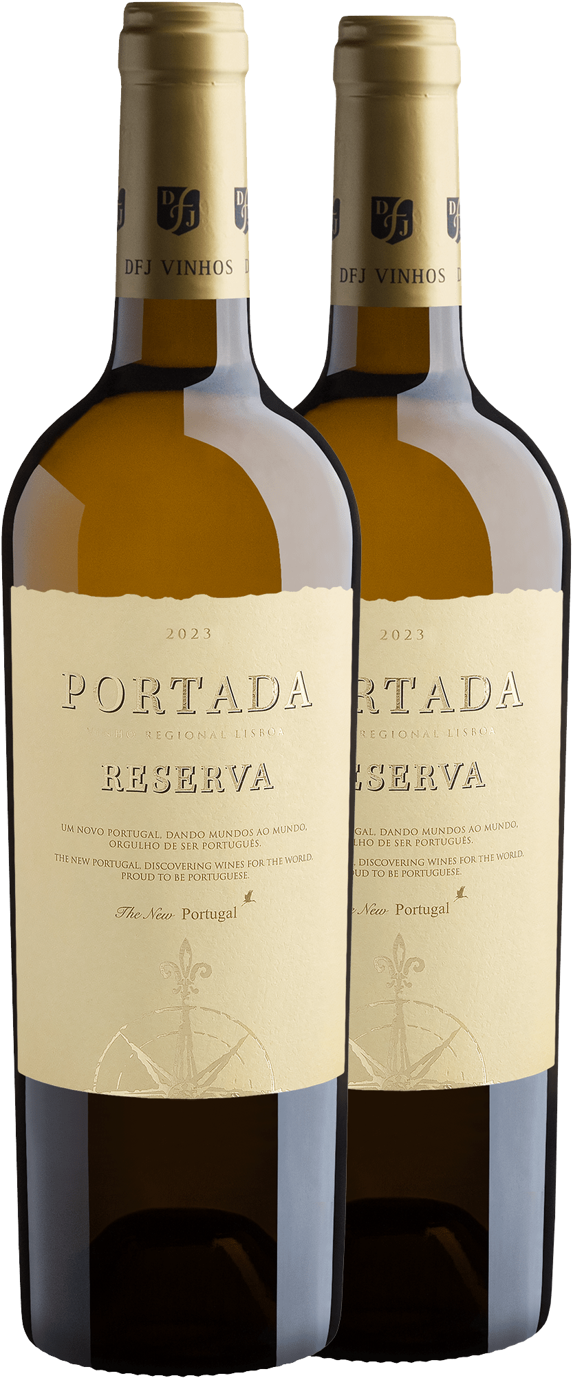 Kit 2 Portada Reserva Branco Vinho Regional Lisboa por R$89,90 cada garrafa