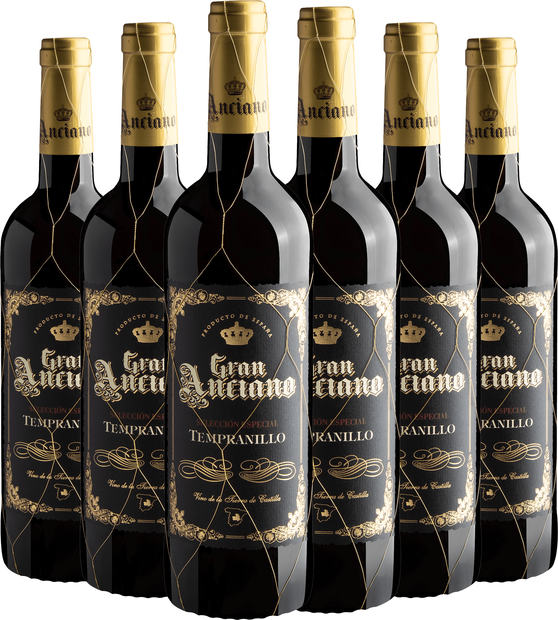 Kit 6 Gran Anciano Selección Especial Tempranillo por R$64,90 cada garrafa