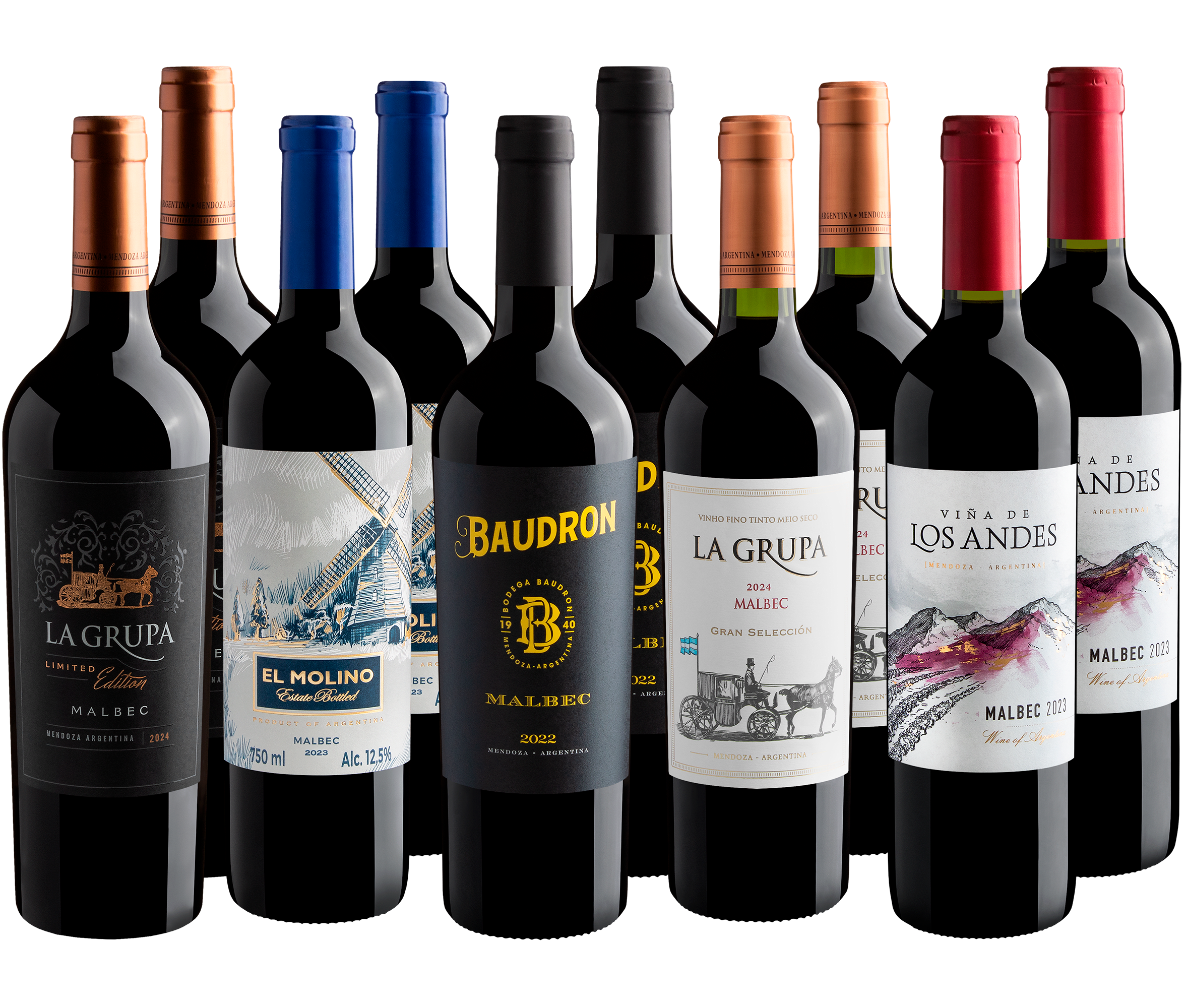 Kit Malbecs | 10 garrafas por R$28,90 cada 
