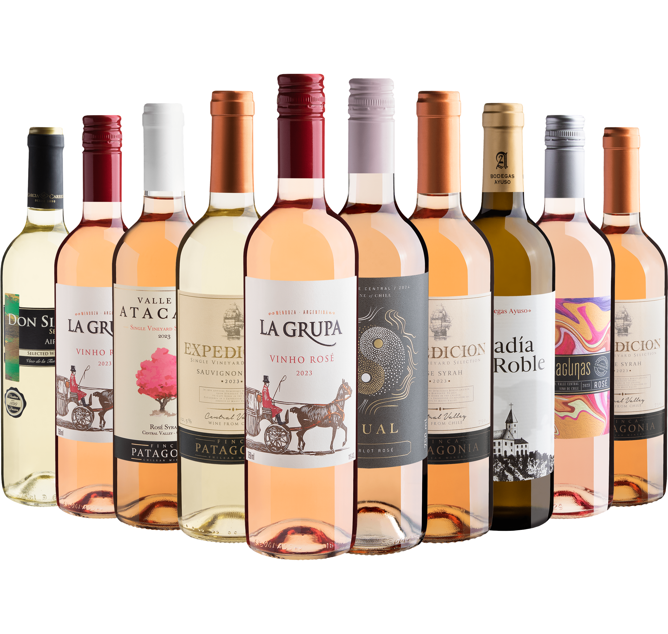 Kit 10 Vinhos por R$24,90 cada garrafa* 