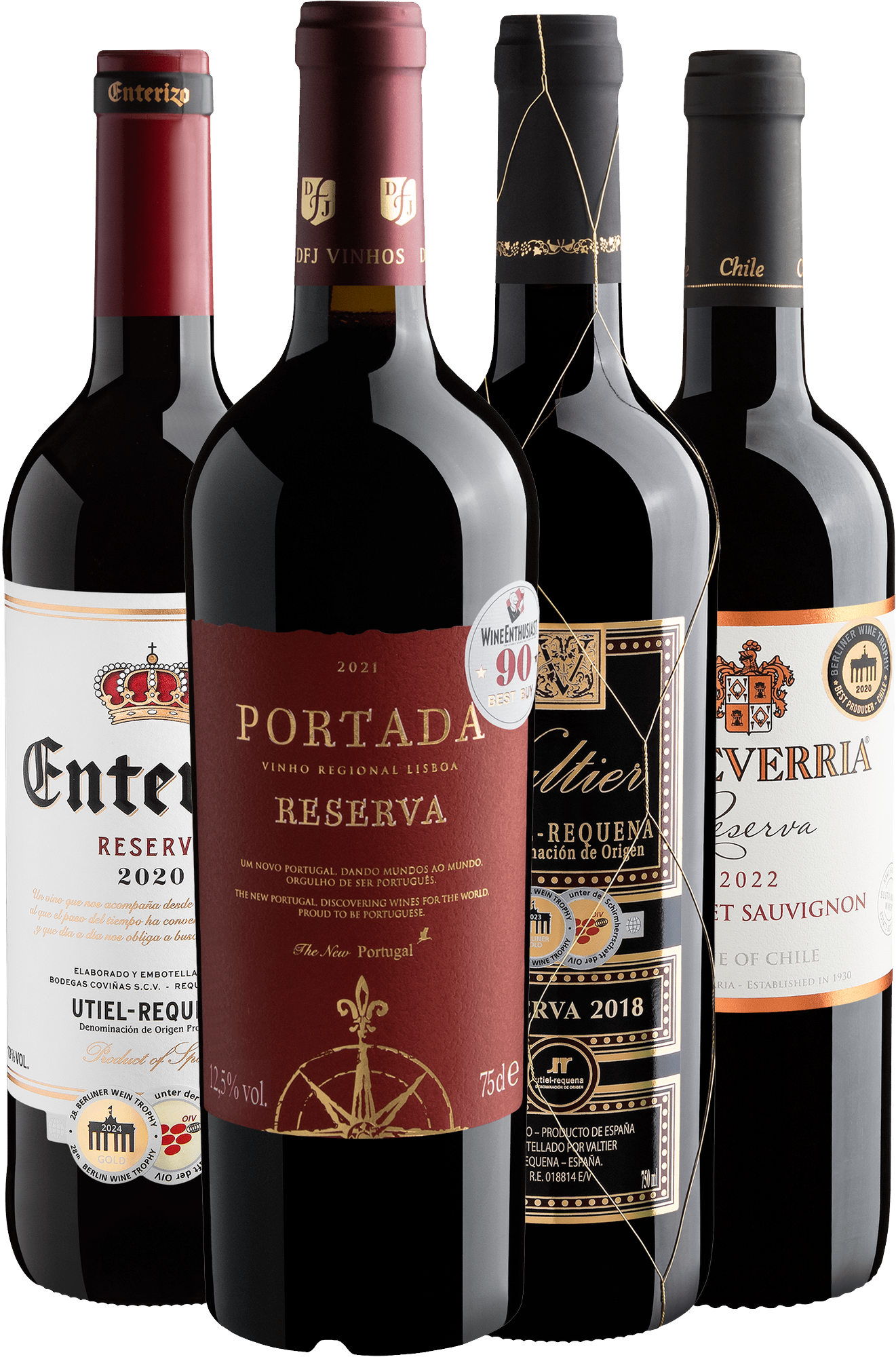 Kit 4 Reservas Premiados por R$49,90 cada garrafa