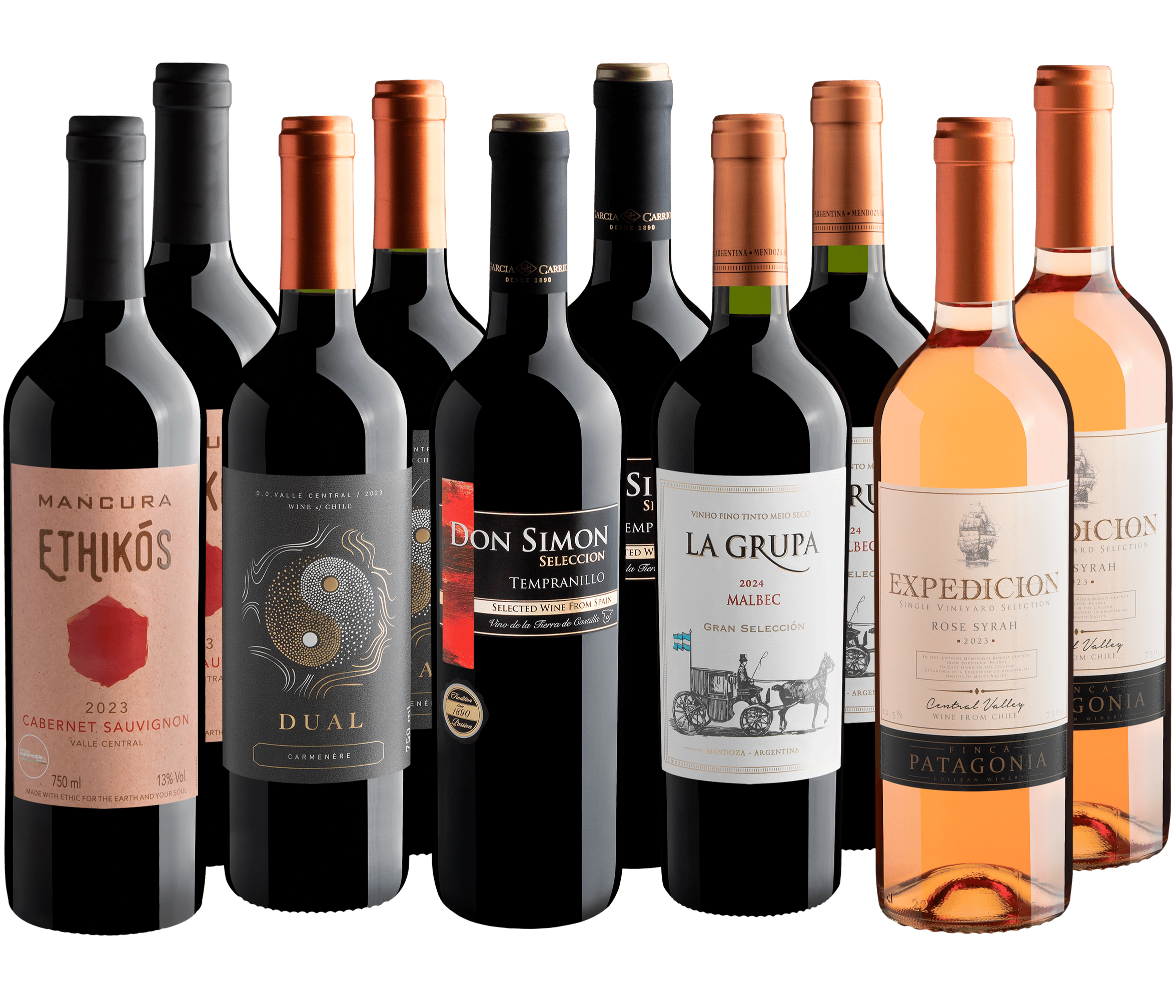 Kit Uvas Ícones | 10 garrafas por R$29,90 cada