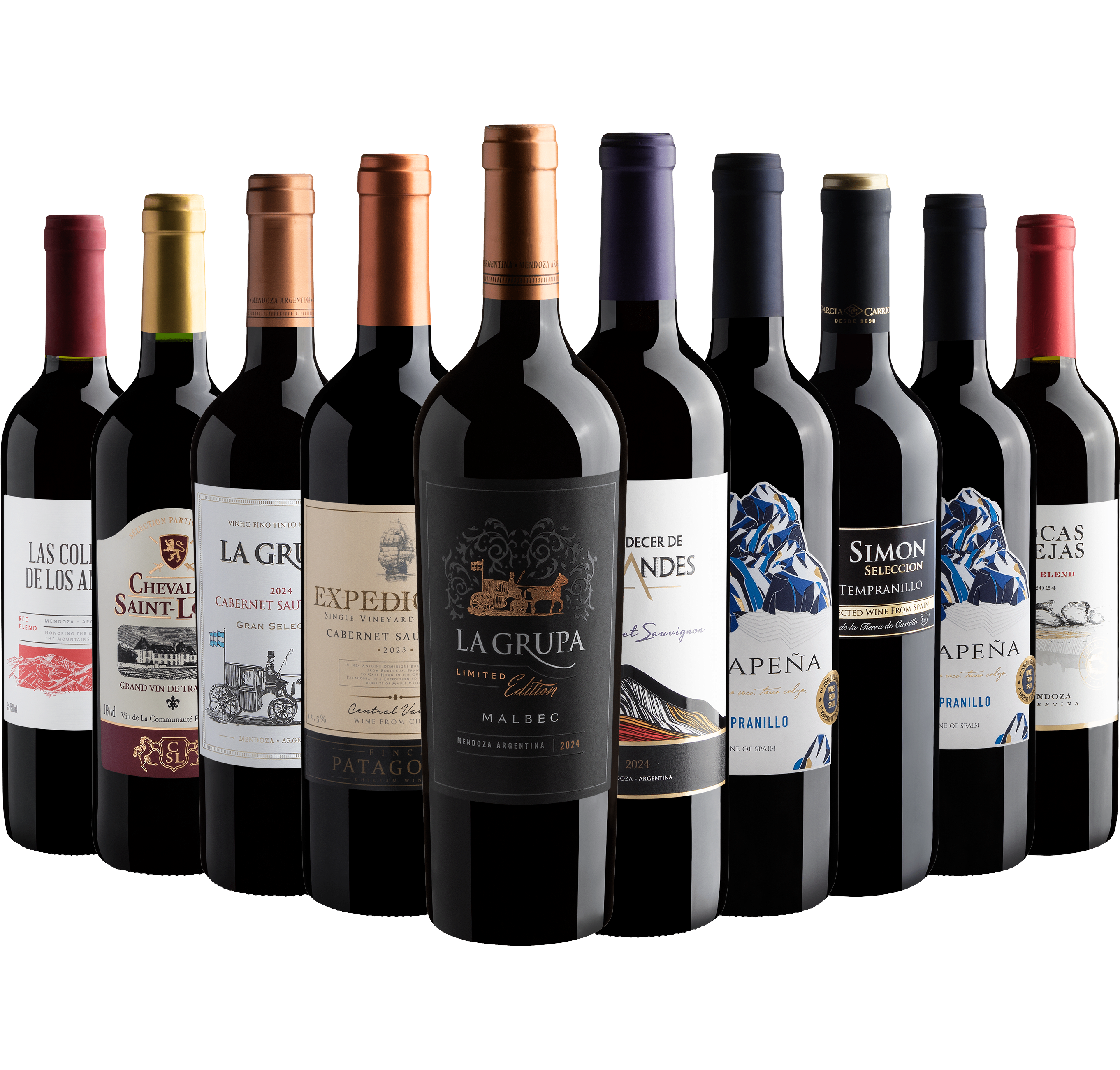 Kit 10 Tintos com La Grupa Limited Edition Malbec por R$27,90 cada garrafa