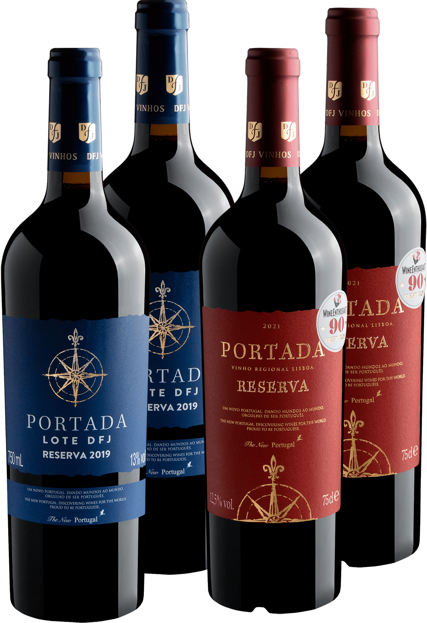 Kit 4 Portada Reserva por R$64,90 cada garrafa