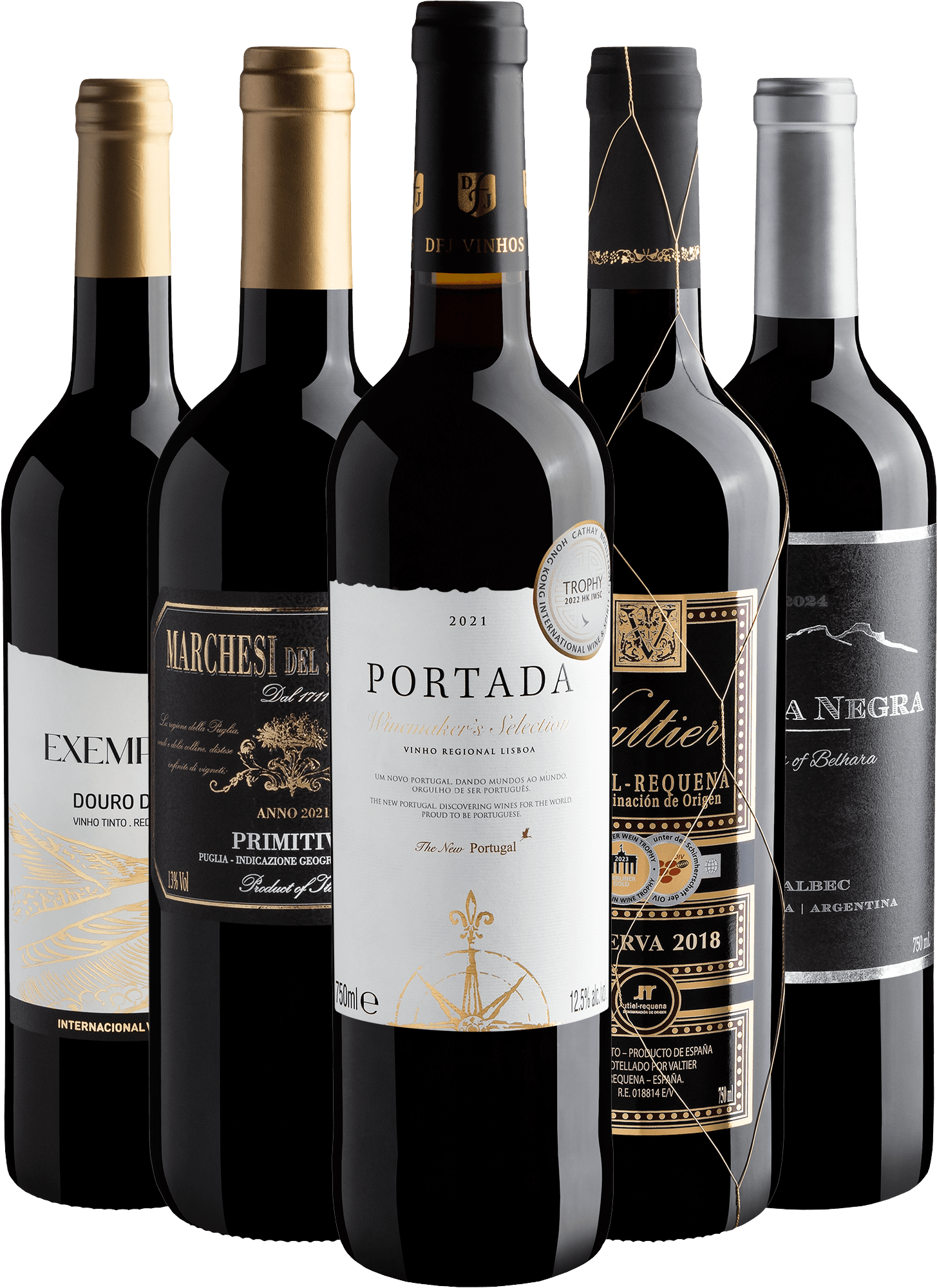 Kit Sucessos de Vendas na Evino | 5 garrafas por R$44,90 cada  