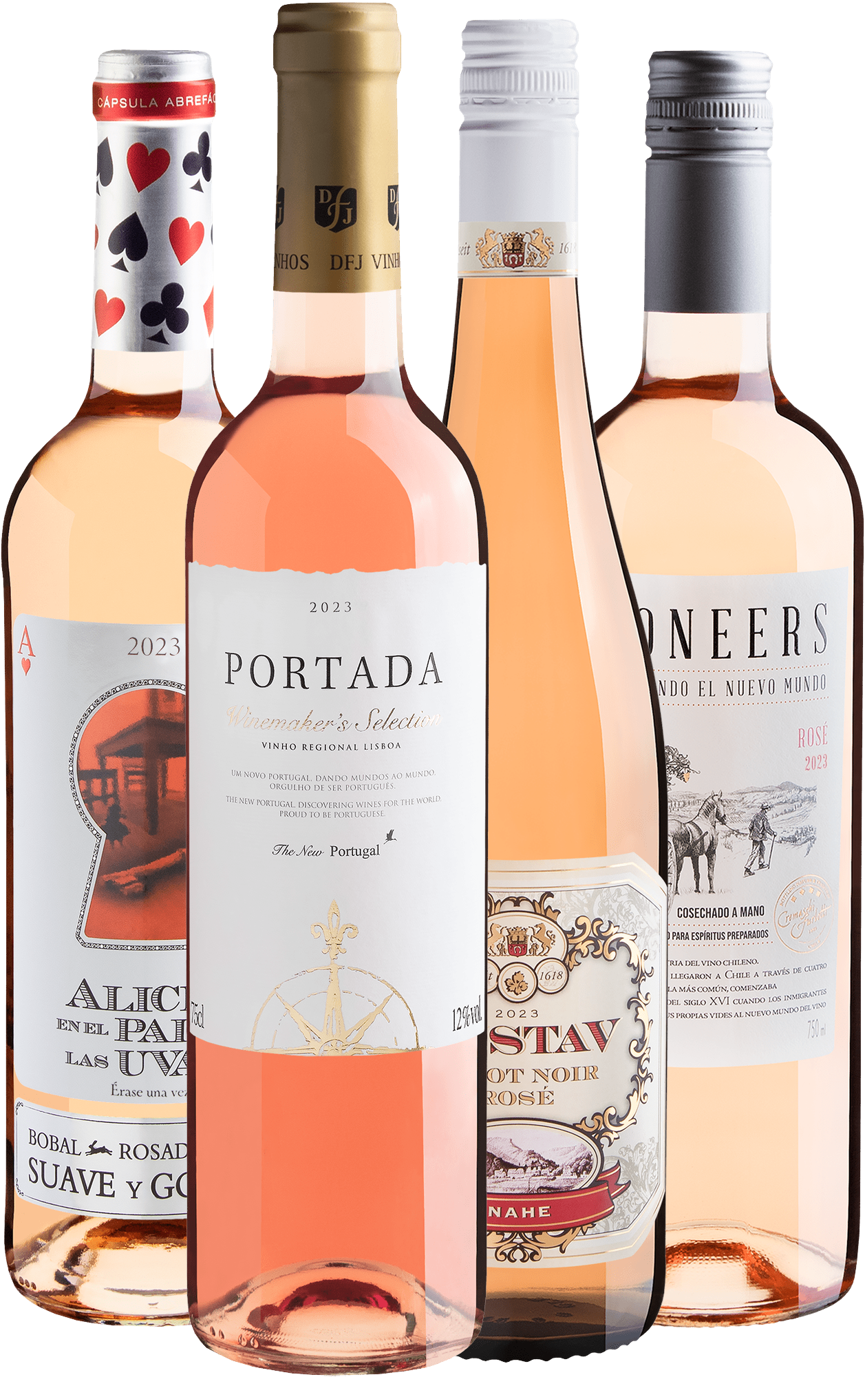 Kit 4 Rosés Best Sellers por R$39,90 cada garrafa