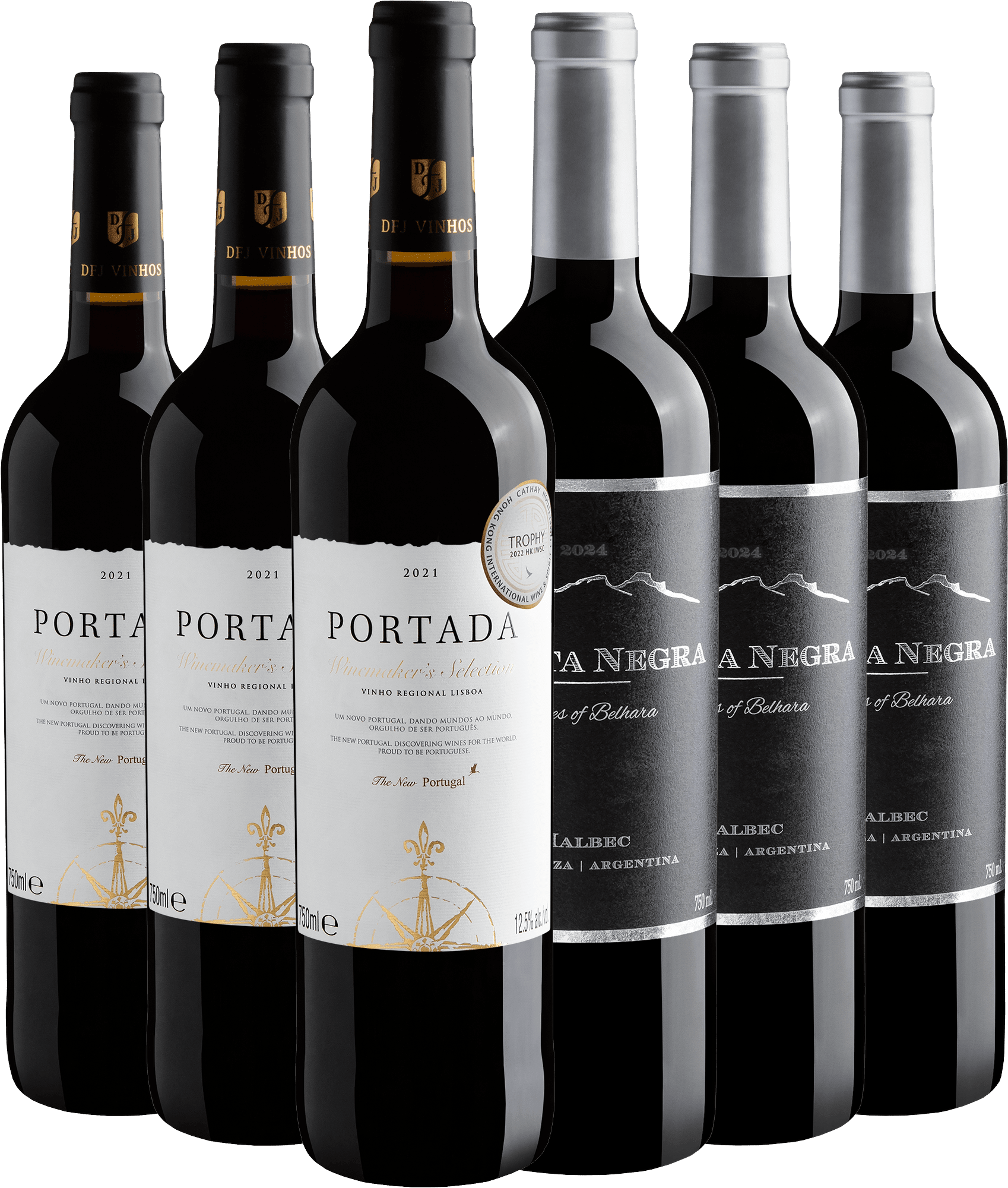 Kit 3 Portada Winemaker's + 3 Punta Negra Malbec