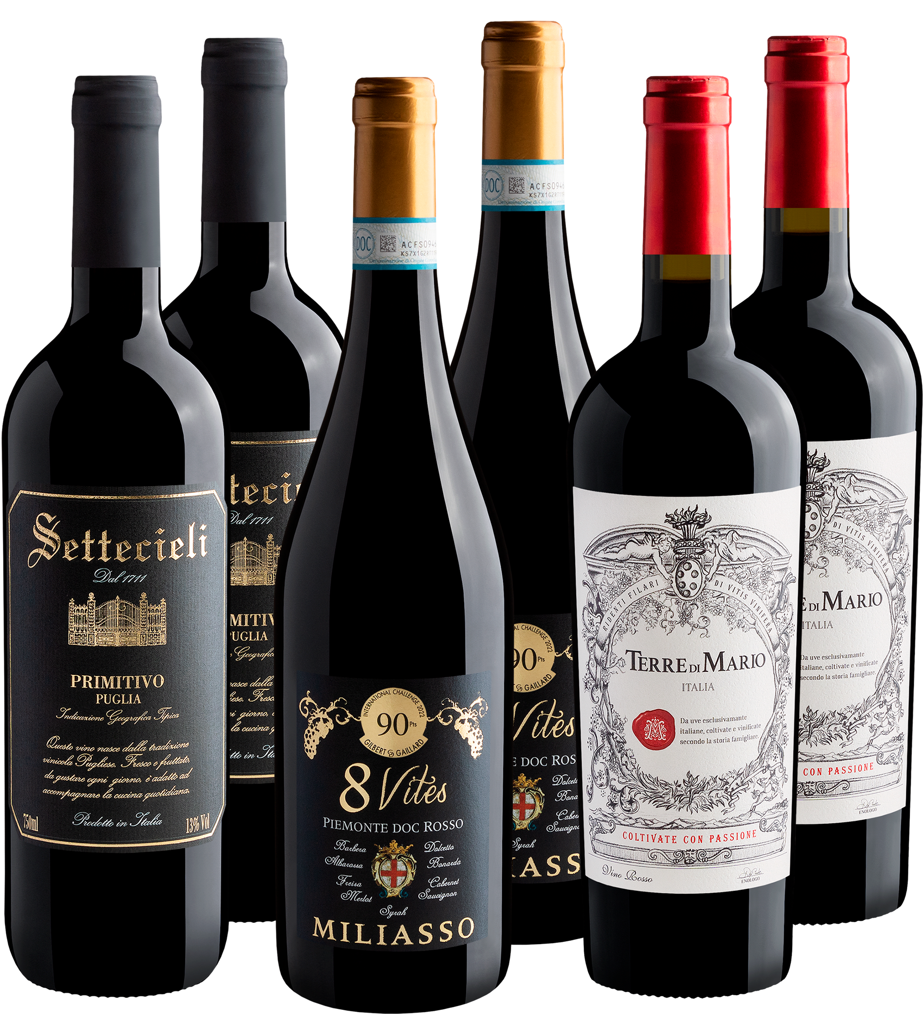 Kit O Ritual Italiano 94+ Pontos | 6 garrafas por R$49,90 cada 