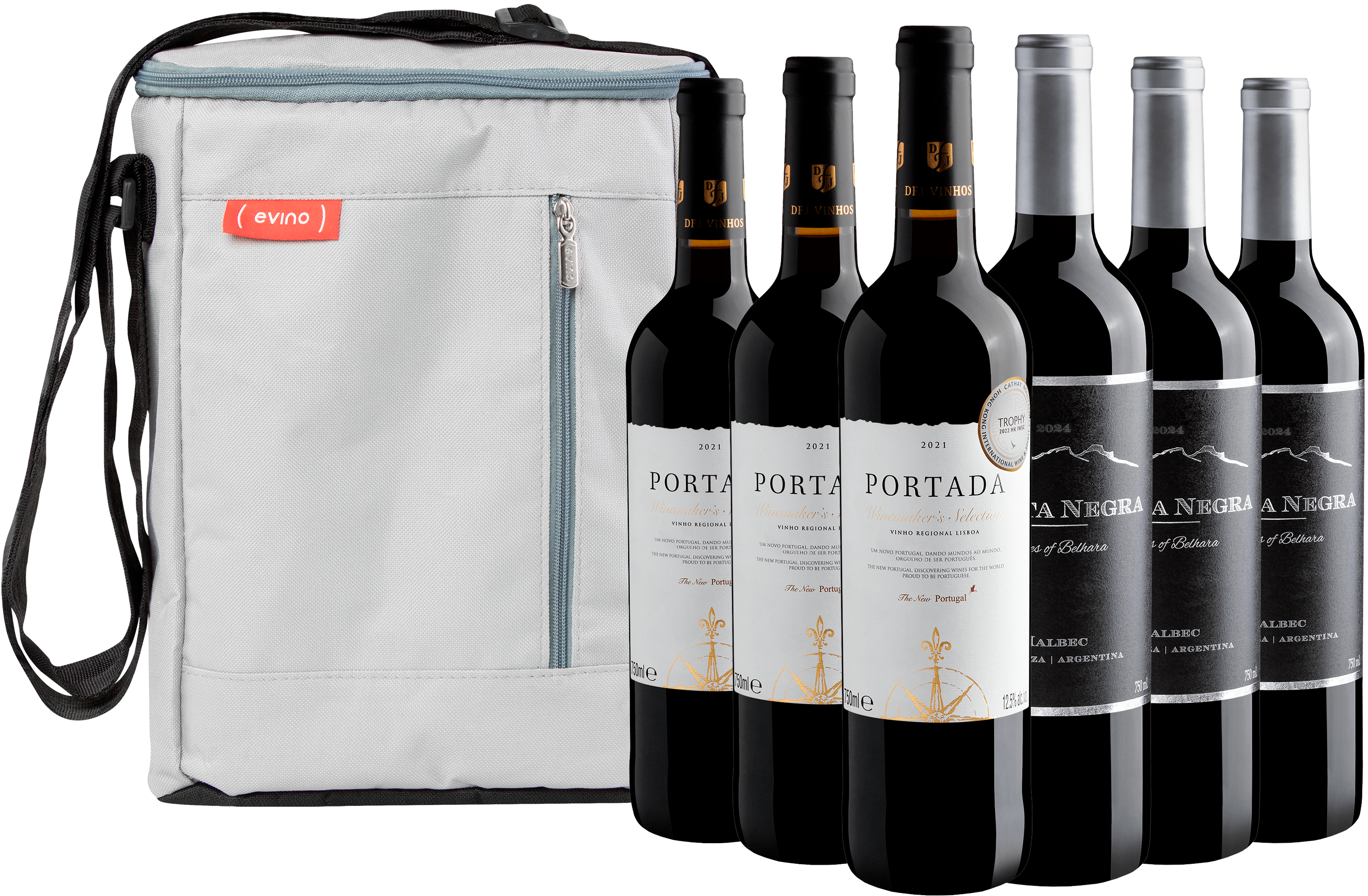Kit 3 Portada Winemaker’s + 3 Punta Negra por R$44,90 cada garrafa + Bolsa Grátis 