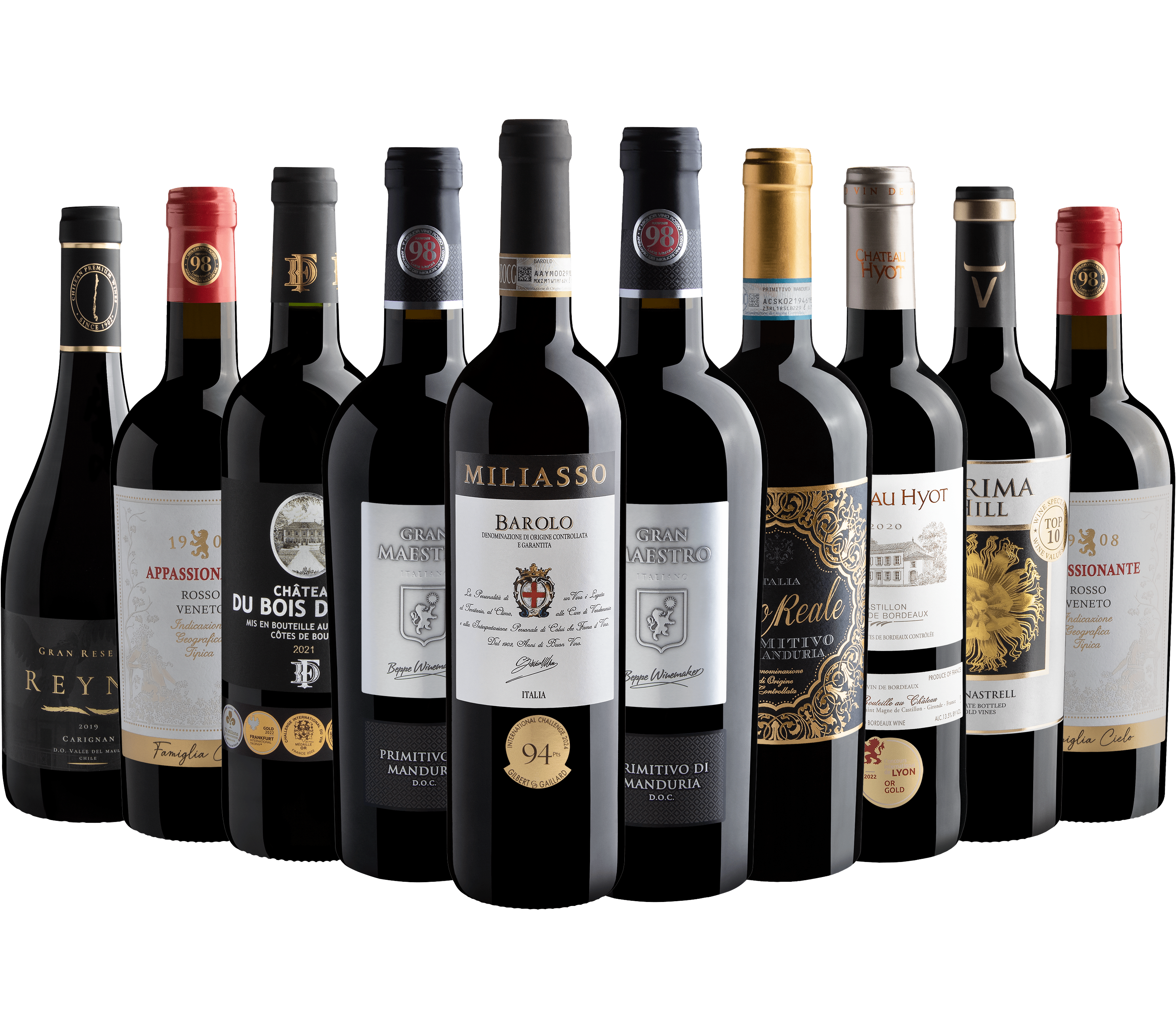 Kit 10 Vinhos com Miliasso Barolo por R$1.111,00  