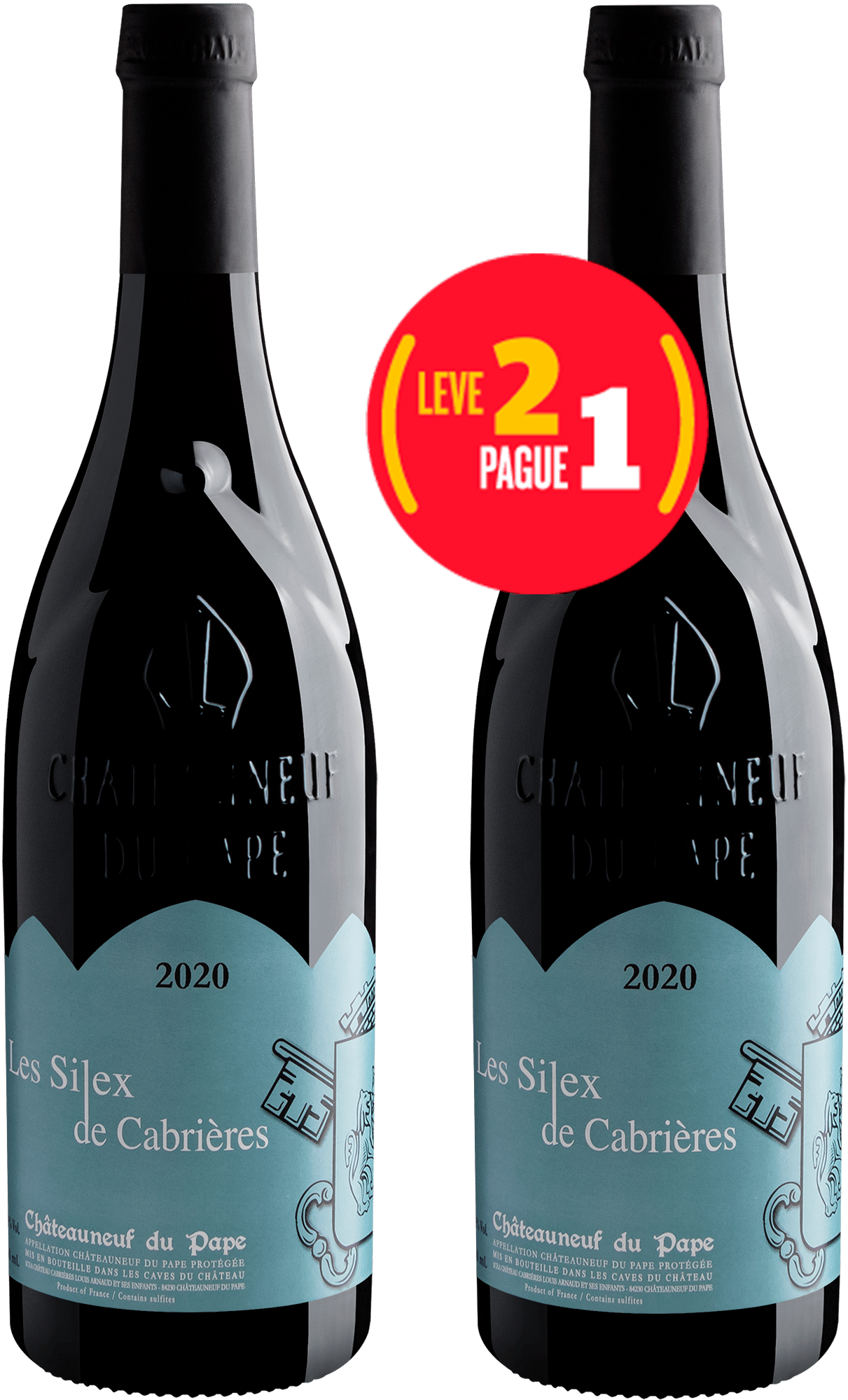 Kit Leve 2 Pague 1 Les Silex de Cabrières Châteauneuf-du-Pape AOP