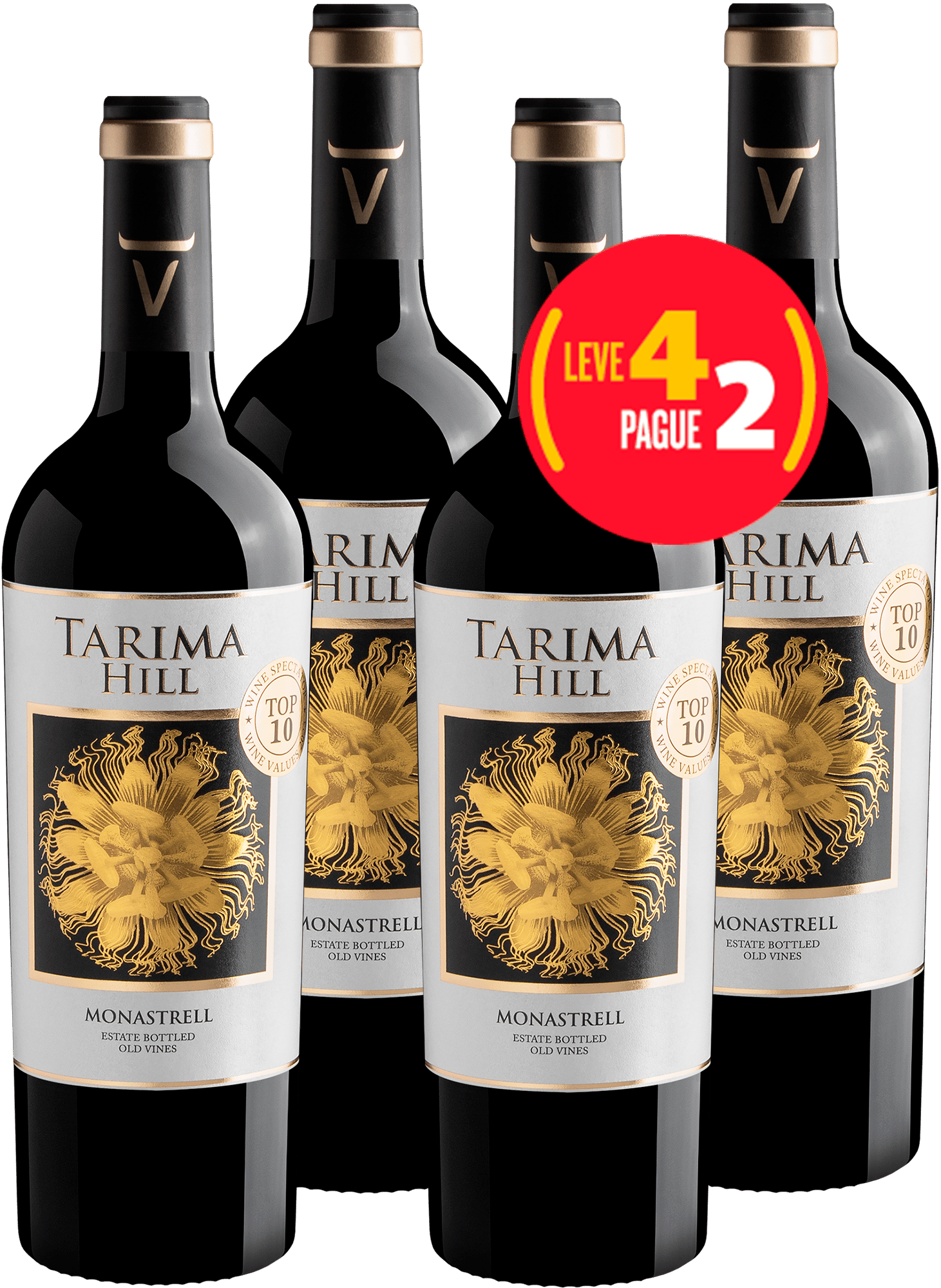Kit Leve 4 Pague 2 Tarima Hill Old Vines Monastrell Alicante D.O.
