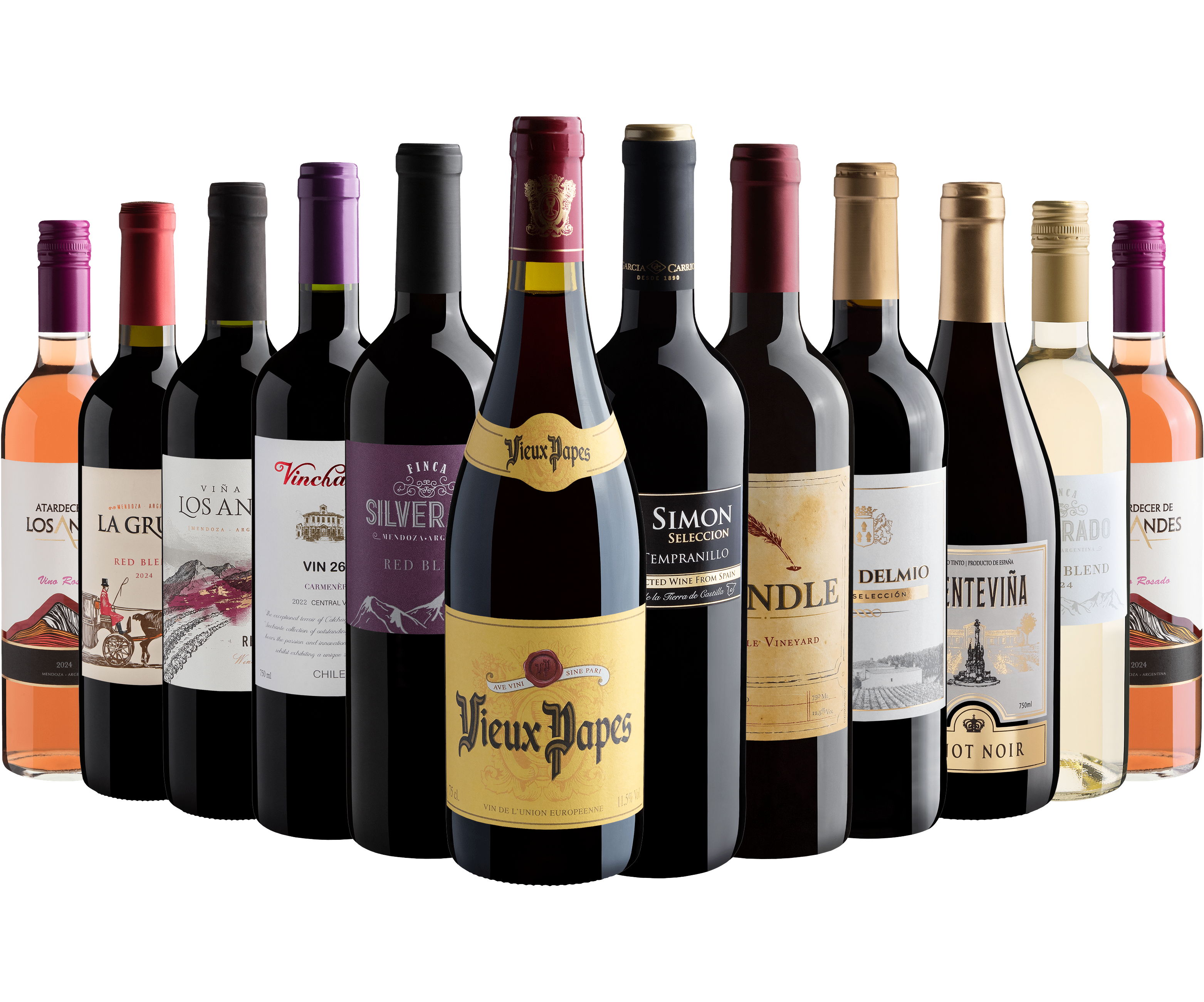 Kit 12 Vinhos por R$22,90 cada garrafa*