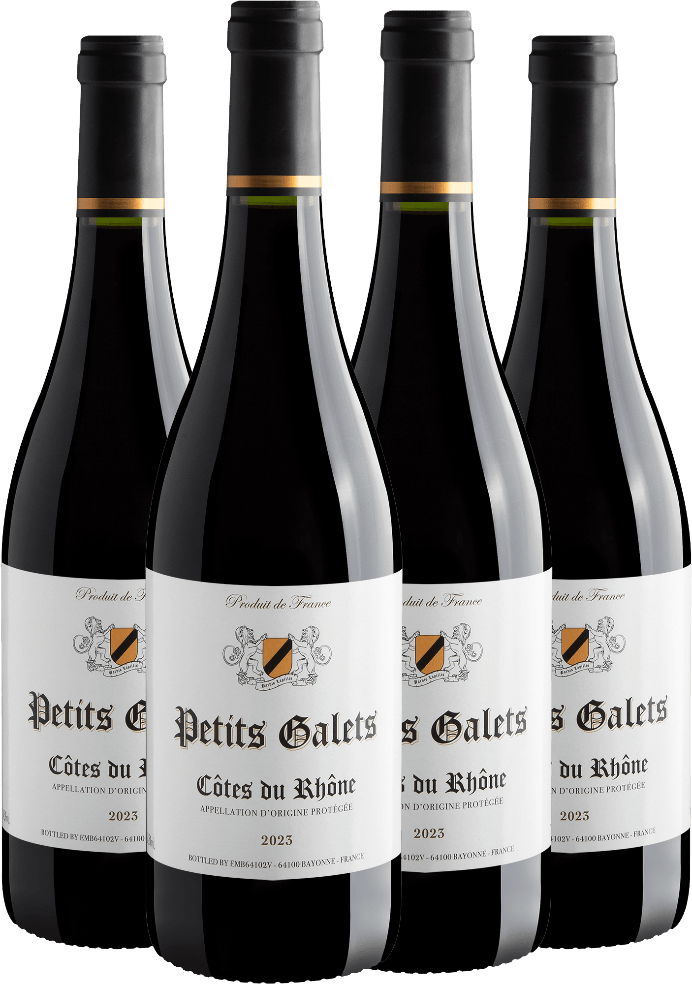 Kit 4 Petits Galets Côtes du Rhône AOP por R$59,90 cada garrafa + Frete Grátis*