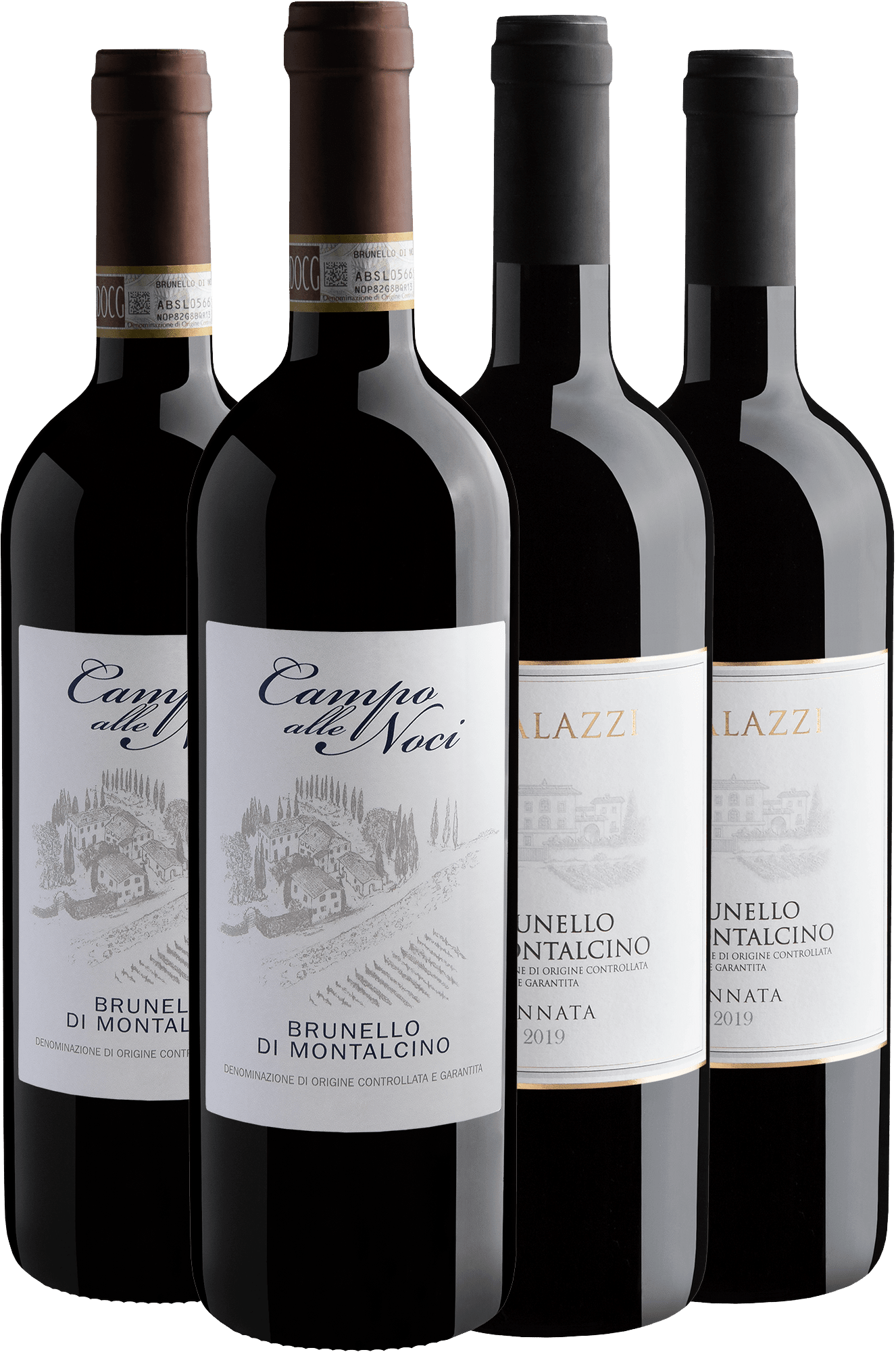 Kit Brunellos di Montalcino | 2 Campo Alle Noci + 2 I Palazzi por R$309,90 cada garrafa