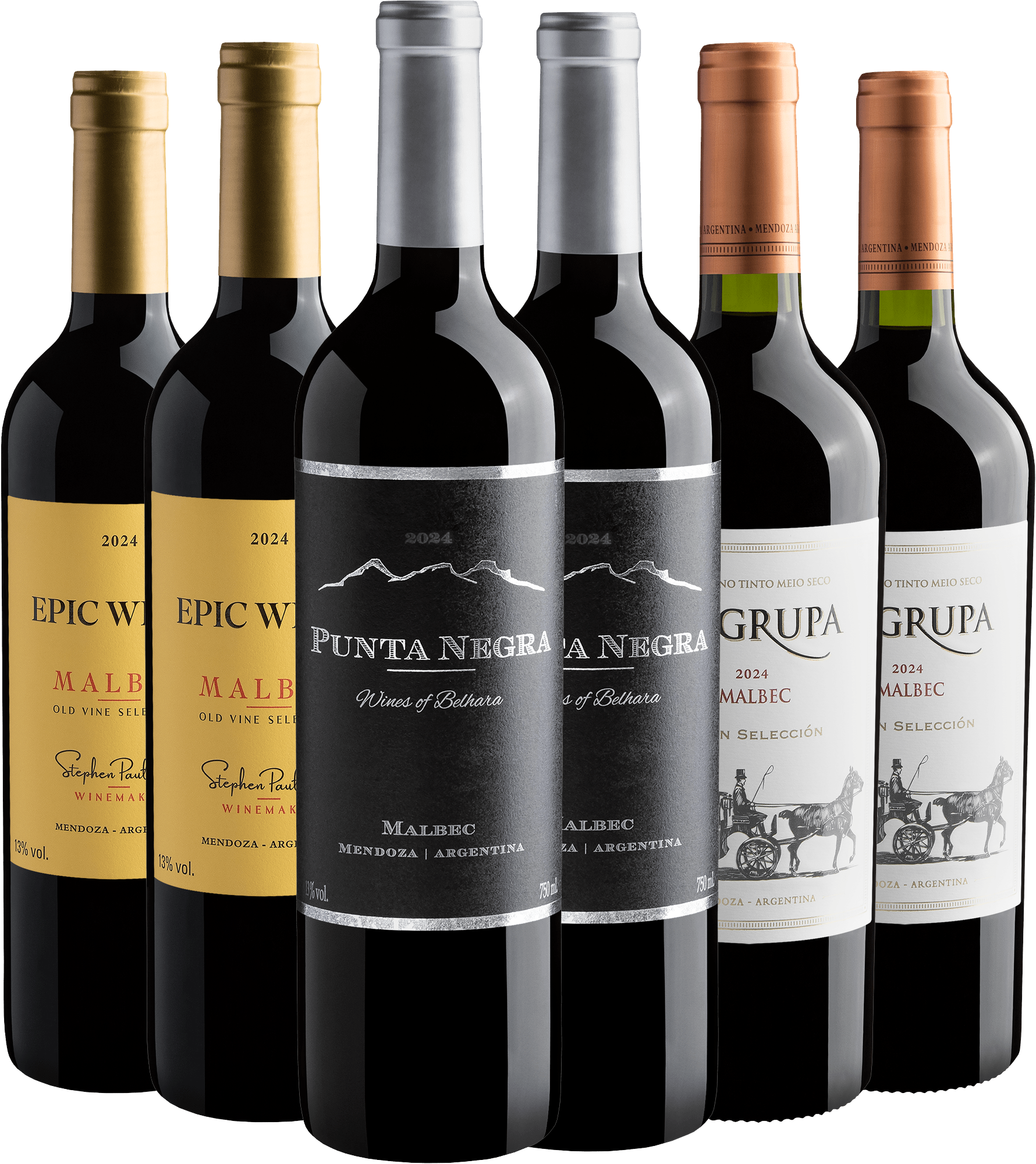 Kit Malbecs | 6 garrafas por R$32,99 cada garrafa com cupom