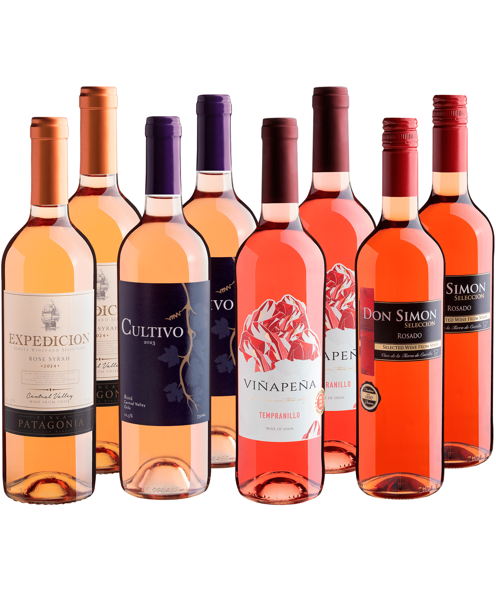 Kit Rosés | 8 garrafas por R$27,90 cada