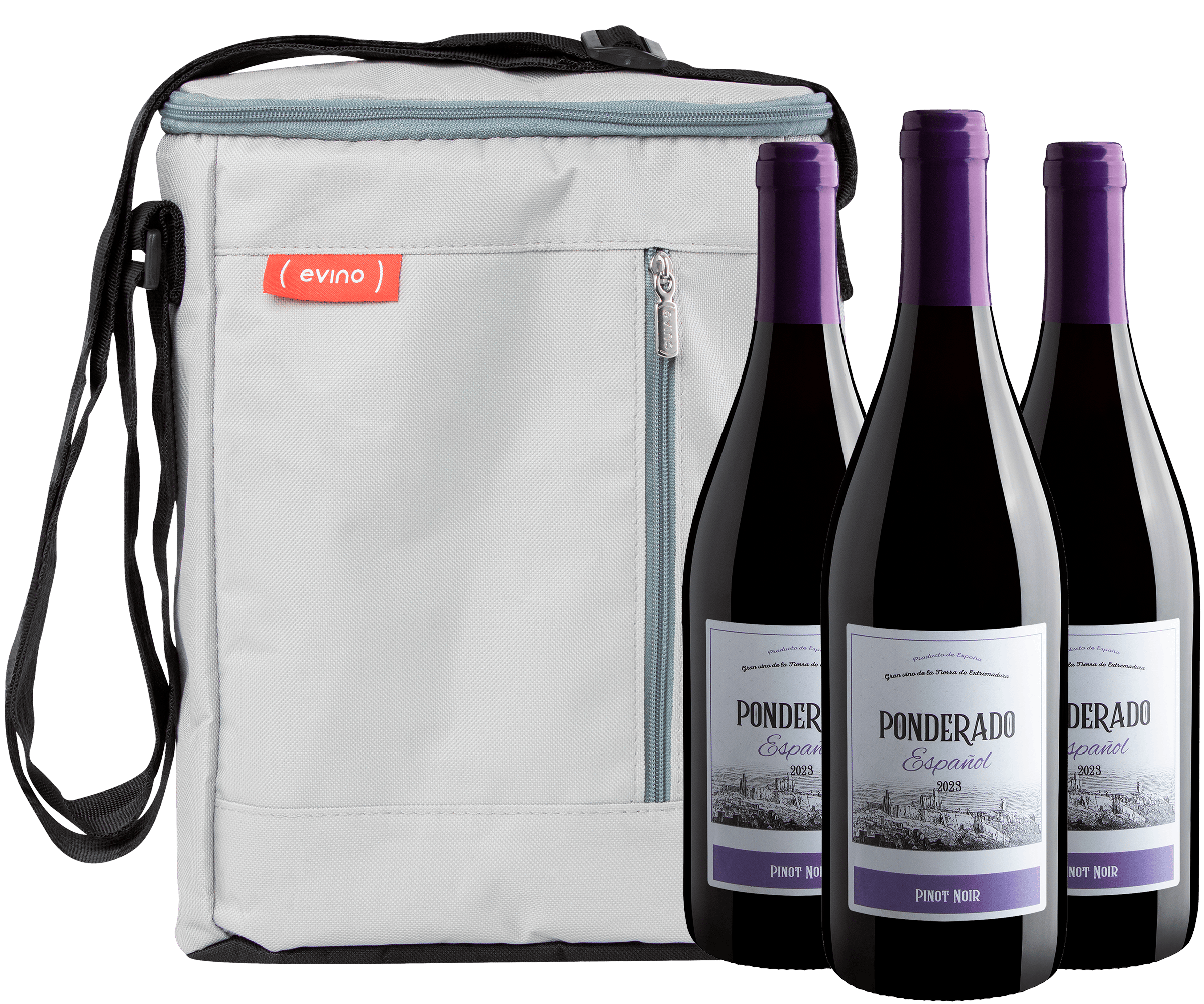 Kit 3 Ponderado Pinot Noir + Bolsa Térmica