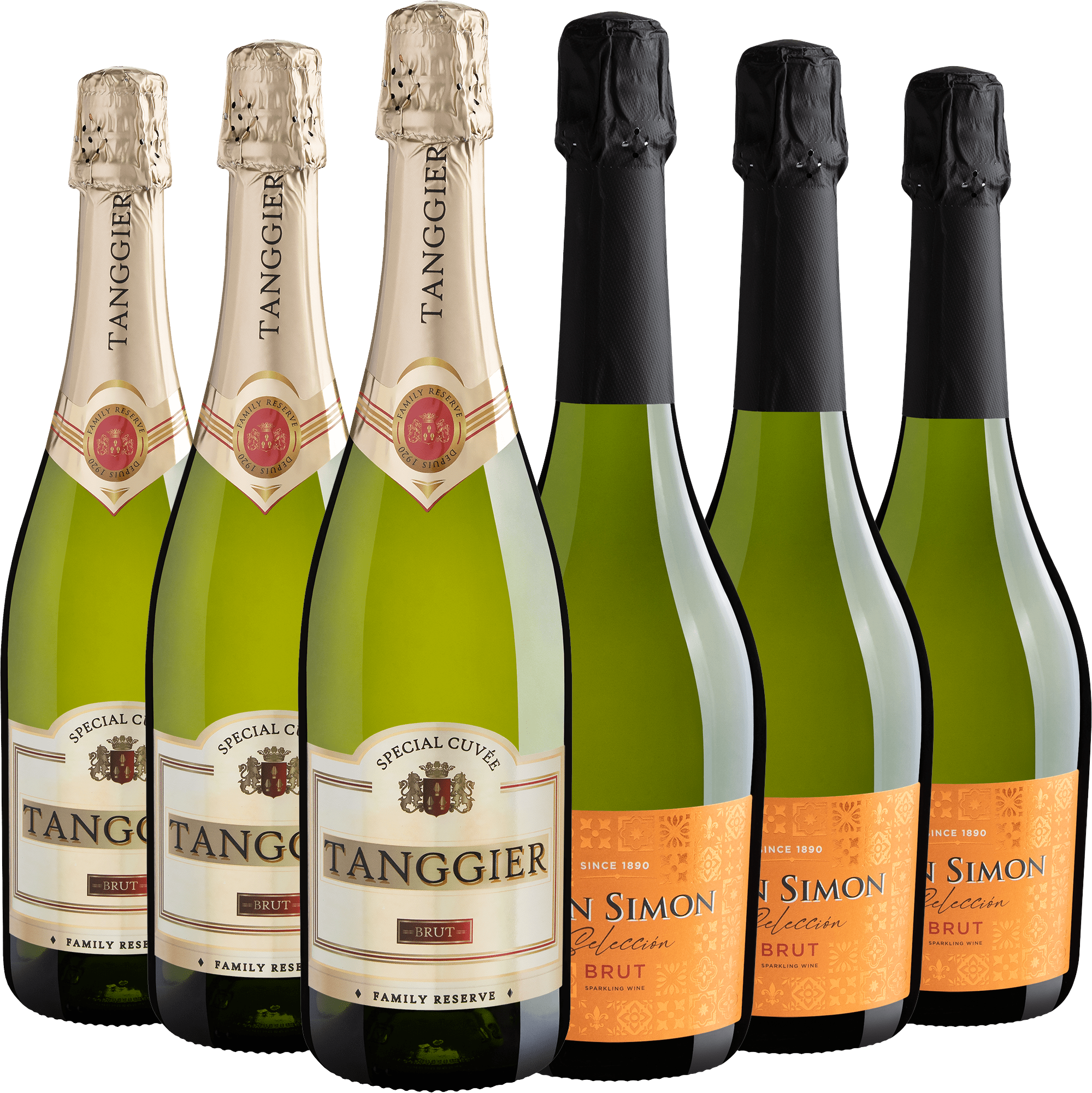 Kit Espumantes | 3 Tanggier Brut + 3 Don Simon Selección
