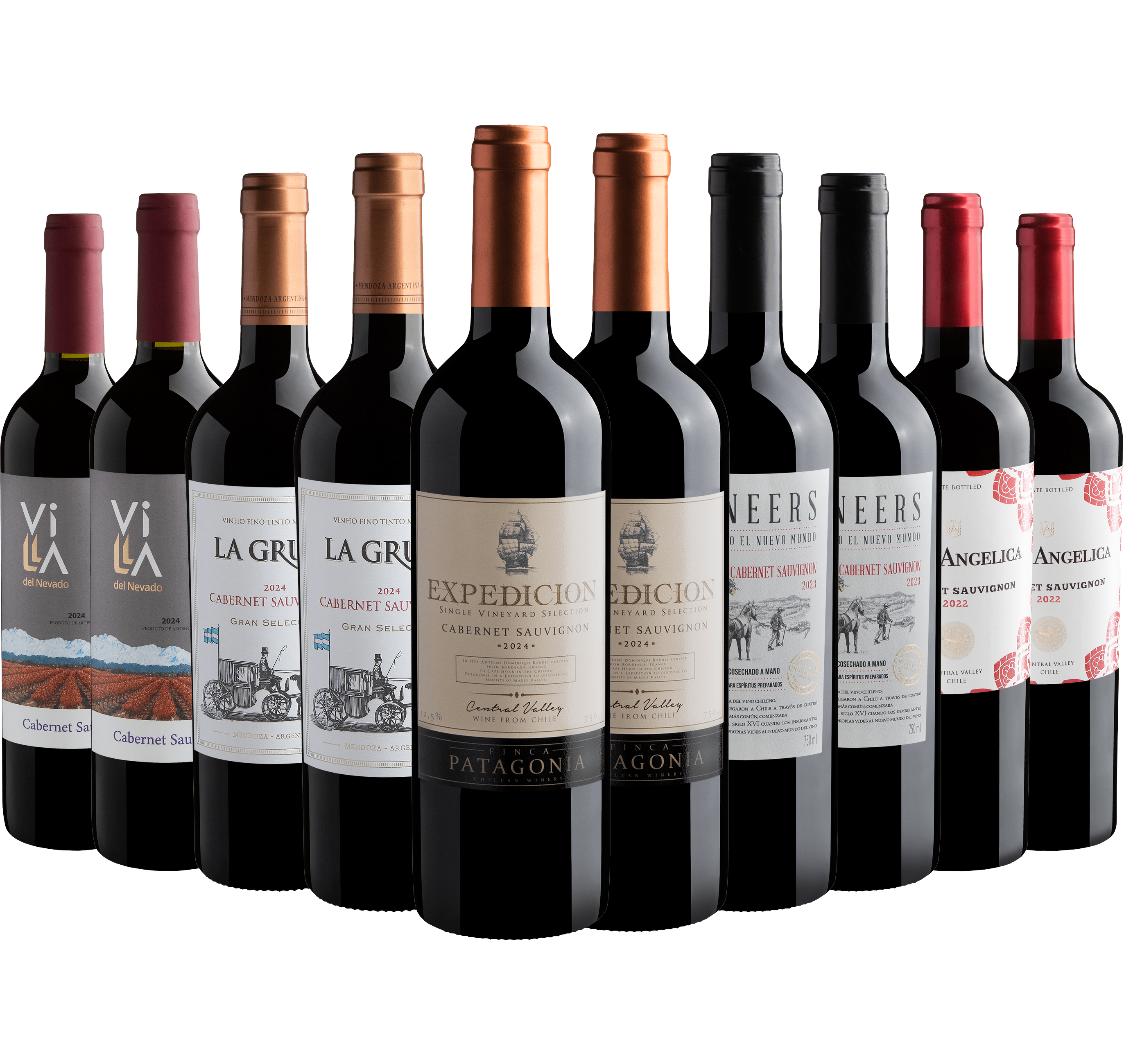 Kit Cabernet Sauvignon | 10 garrafas por R$29,90 cada