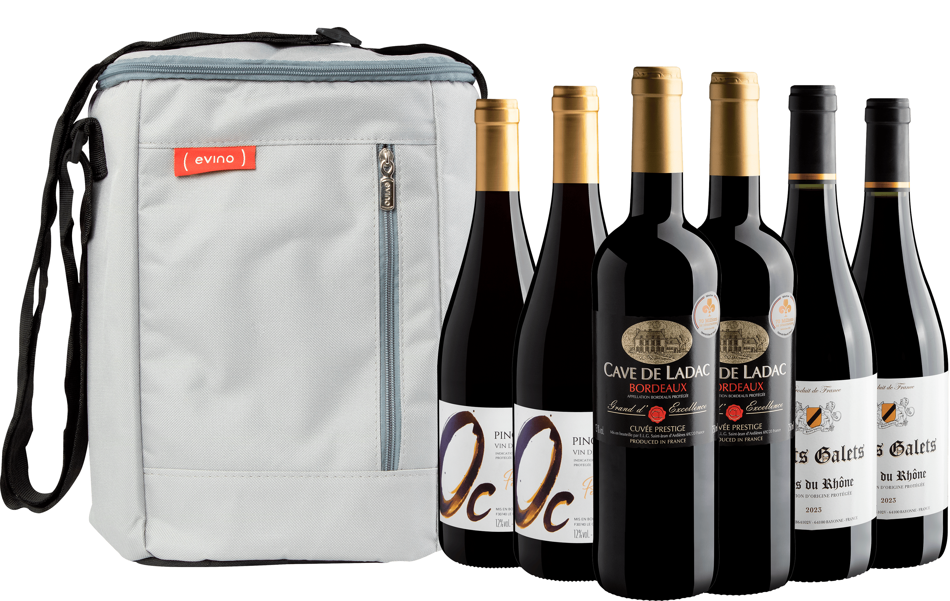 Kit Franceses Best Sellers por R$59,90 cada garrafa + Bolsa Grátis