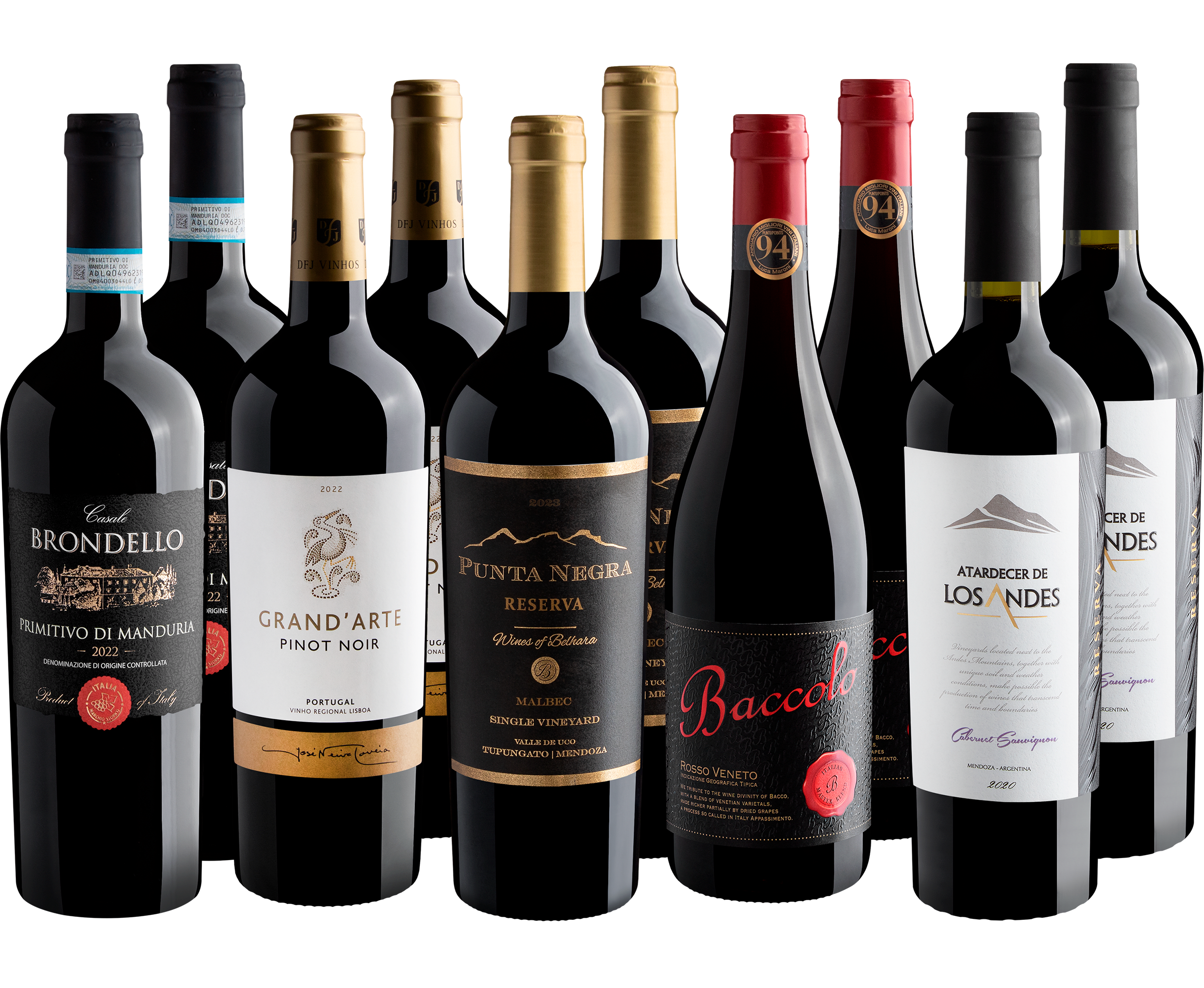 Kit Vinhos Premium com Primitivo de Manduria | 10 garrafas por R$69,90 cada