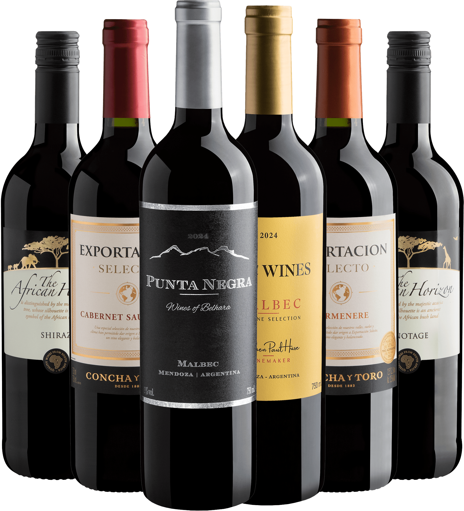Kit 6 Best Sellers do Novo Mundo por R$39,90 cada garrafa