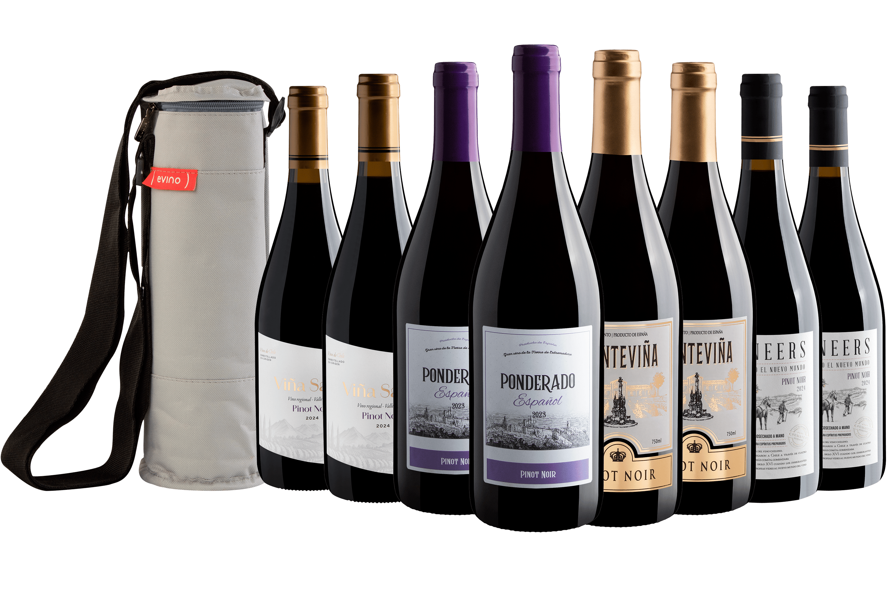 Kit Pinots Noirs | 8 garrafas + Bolsa Exclusiva 